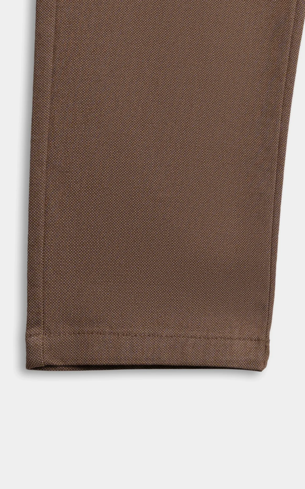 CASUAL PANT REGULAR FIT BROWN MELANGE - Image 7