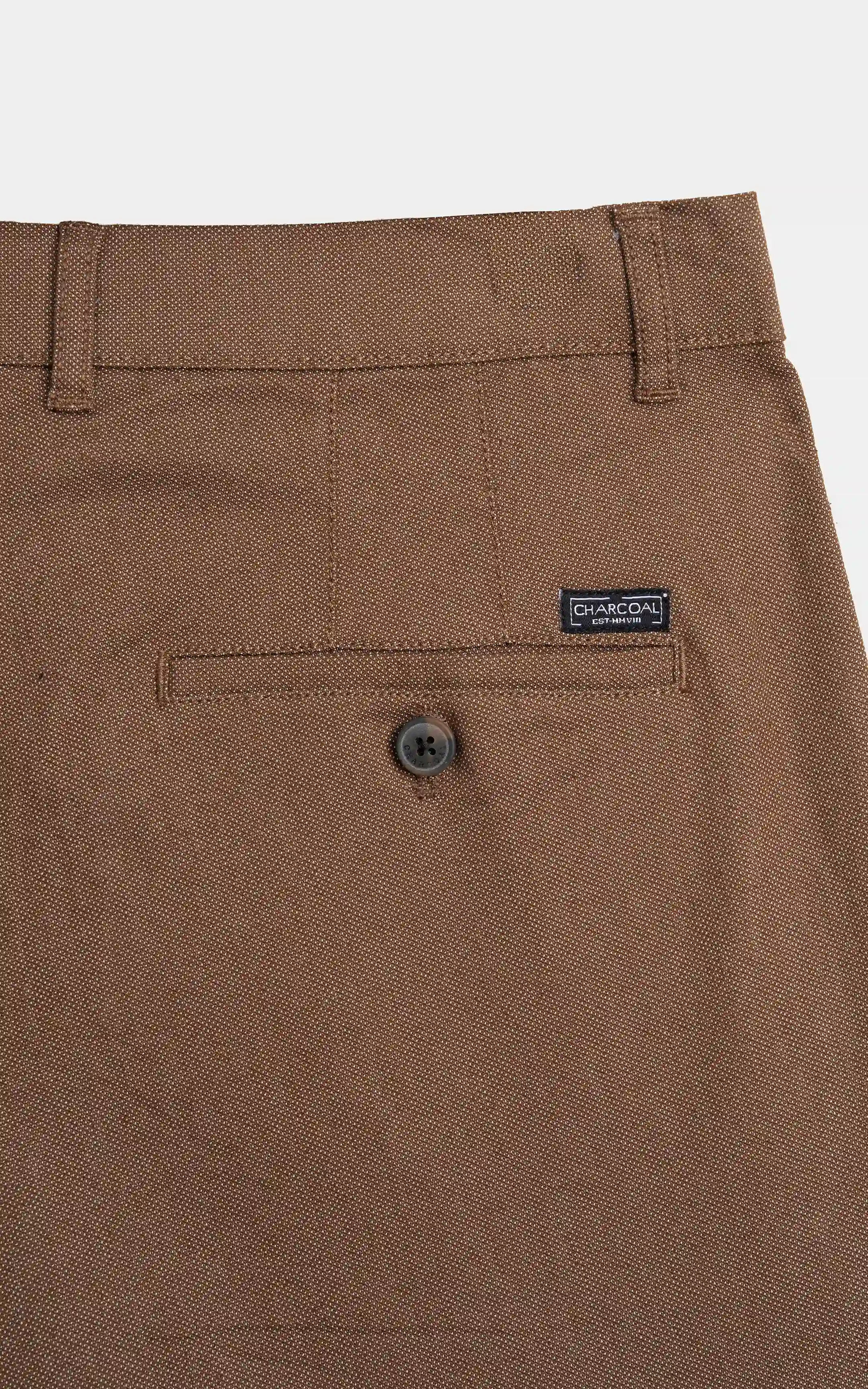 CASUAL PANT REGULAR FIT BROWN MELANGE - Image 8