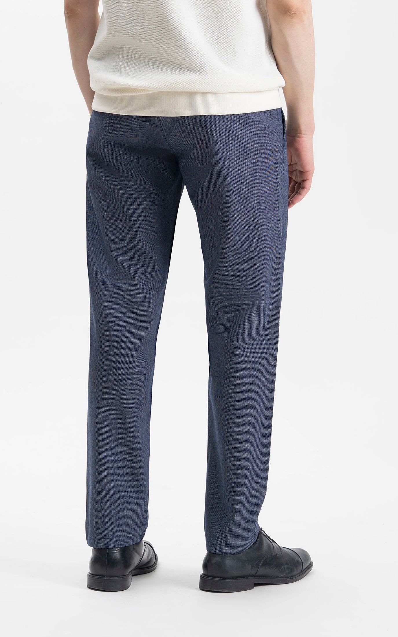 CASUAL PANT REGULAR FIT NAVY MELANGE - Image 6