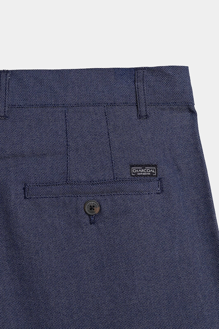 CASUAL PANT REGULAR FIT NAVY MELANGE - Image 8