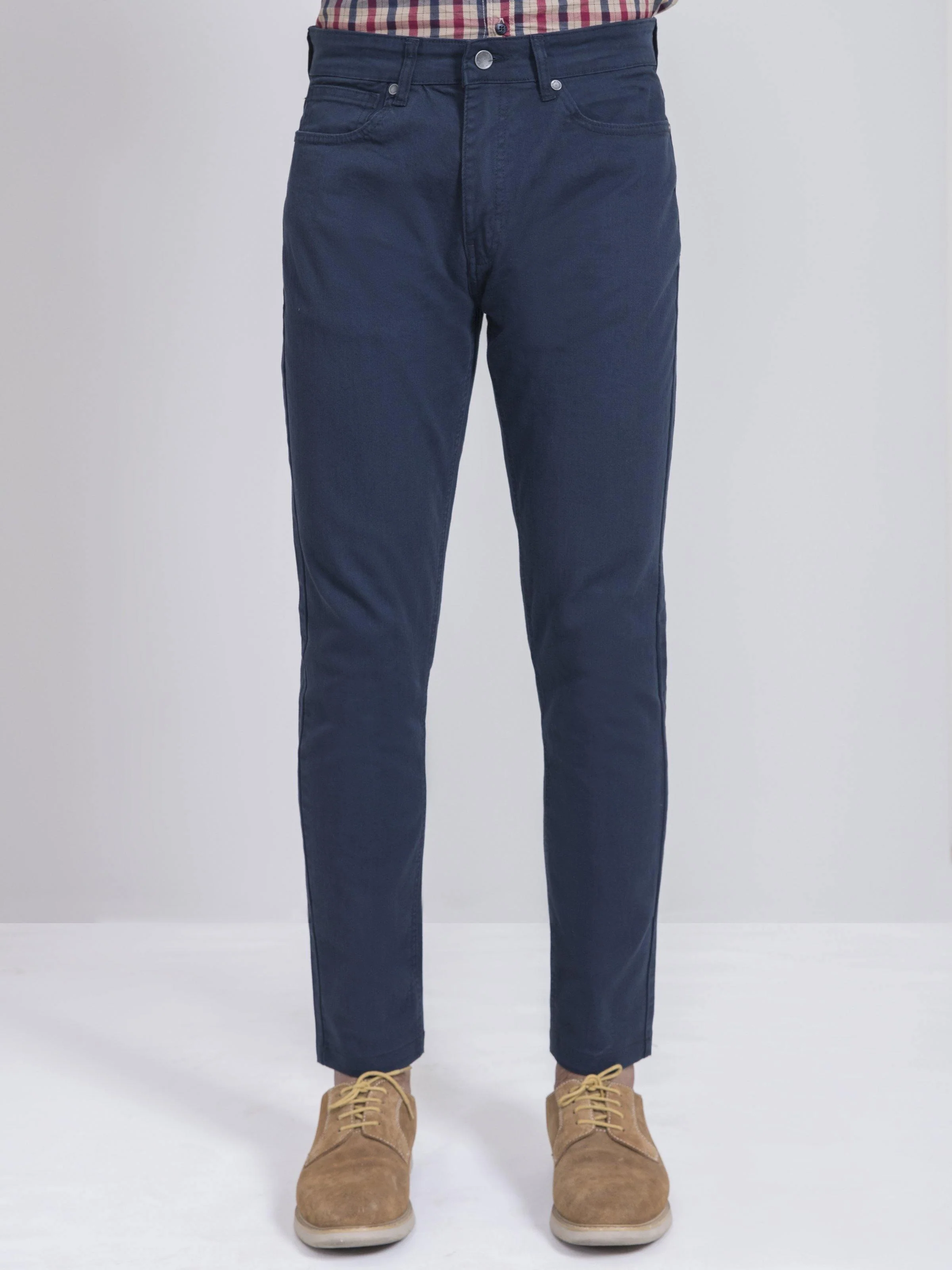 CASUAL PANT SLIM FIT 5 POCKET NAVY BLUE - Image 2