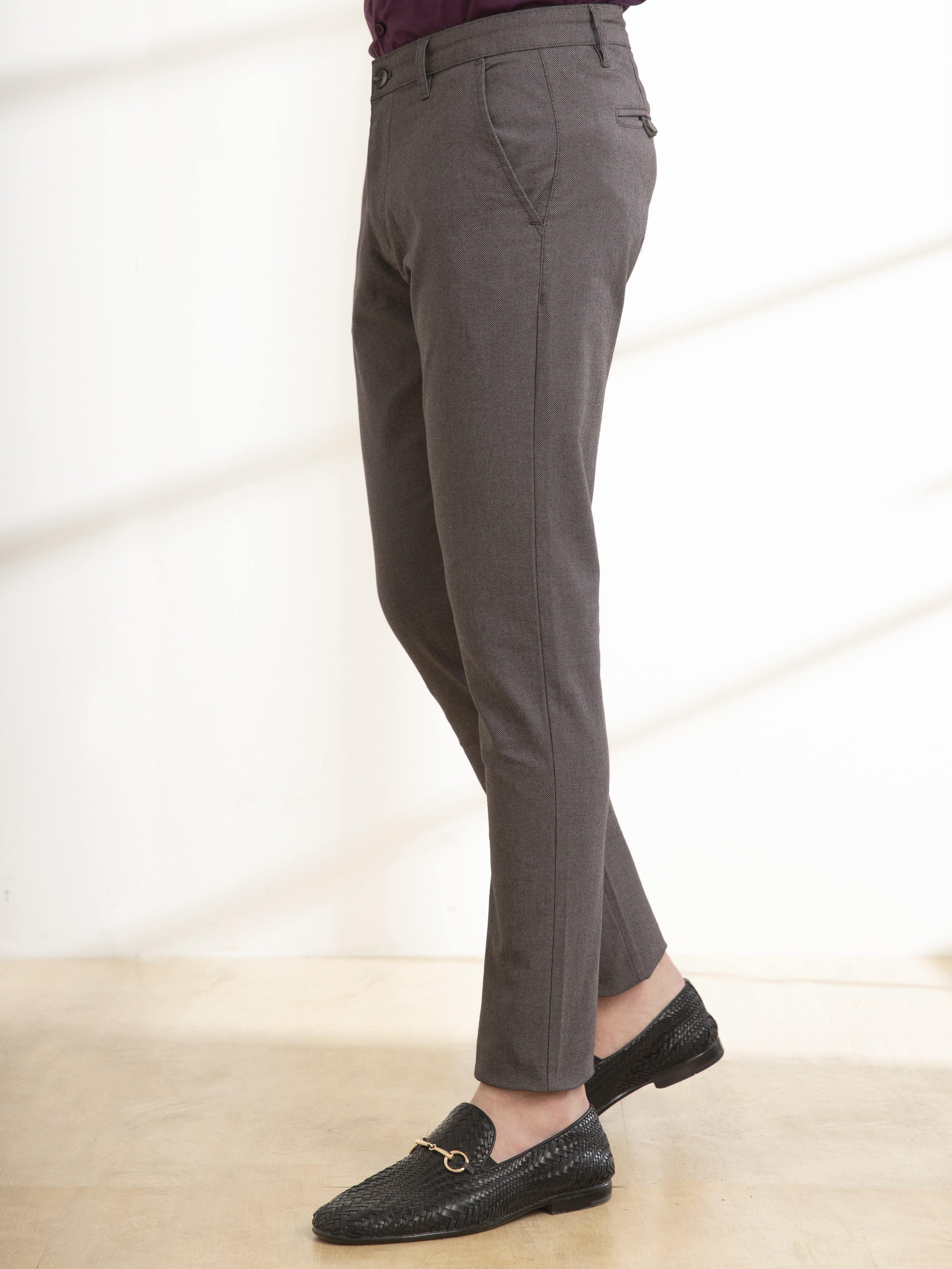 CASUAL PANT SLIM FIT CROSS POCKET BLACK