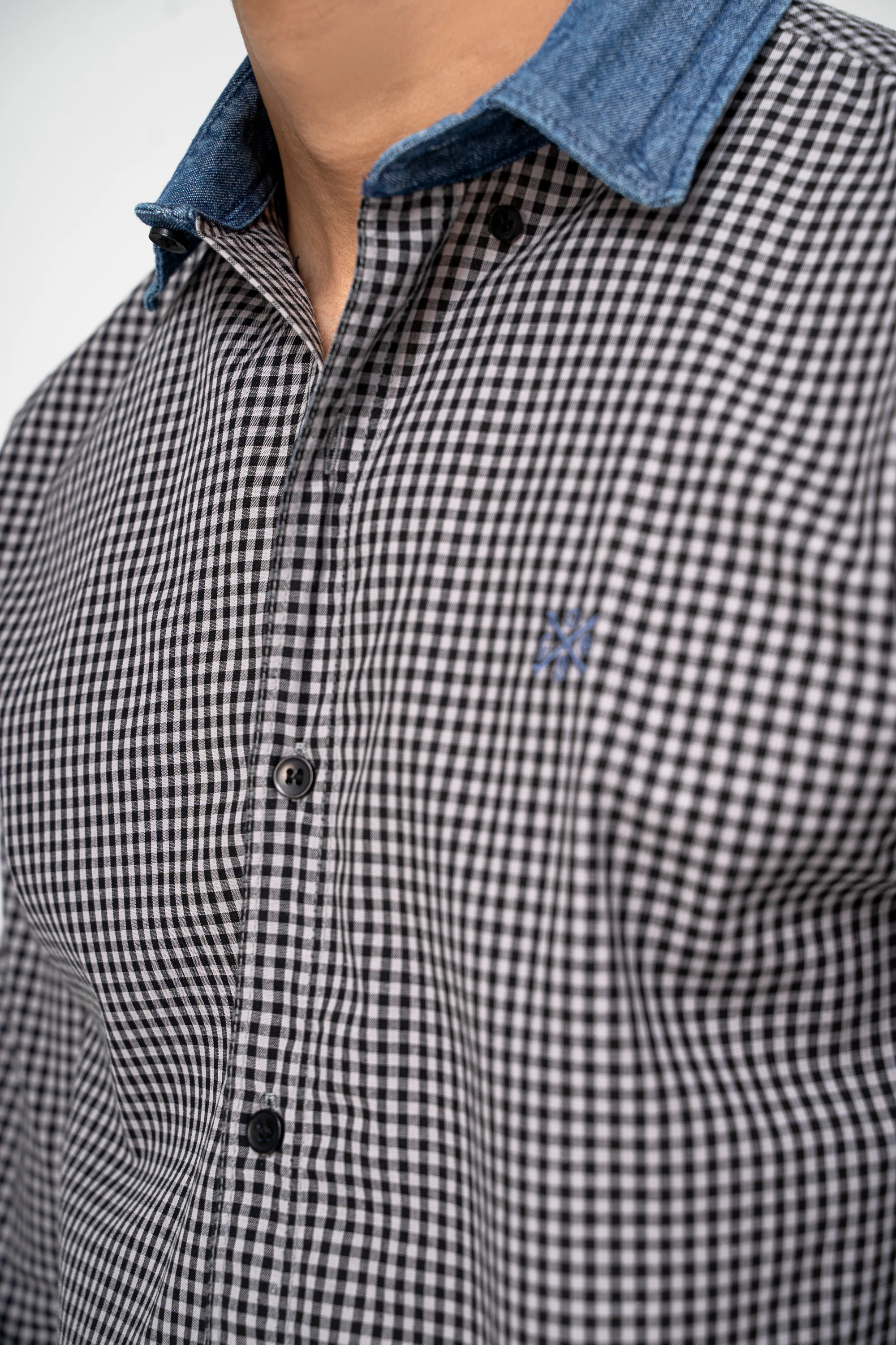 CASUAL SHIRT BLACK CHECK - Image 5