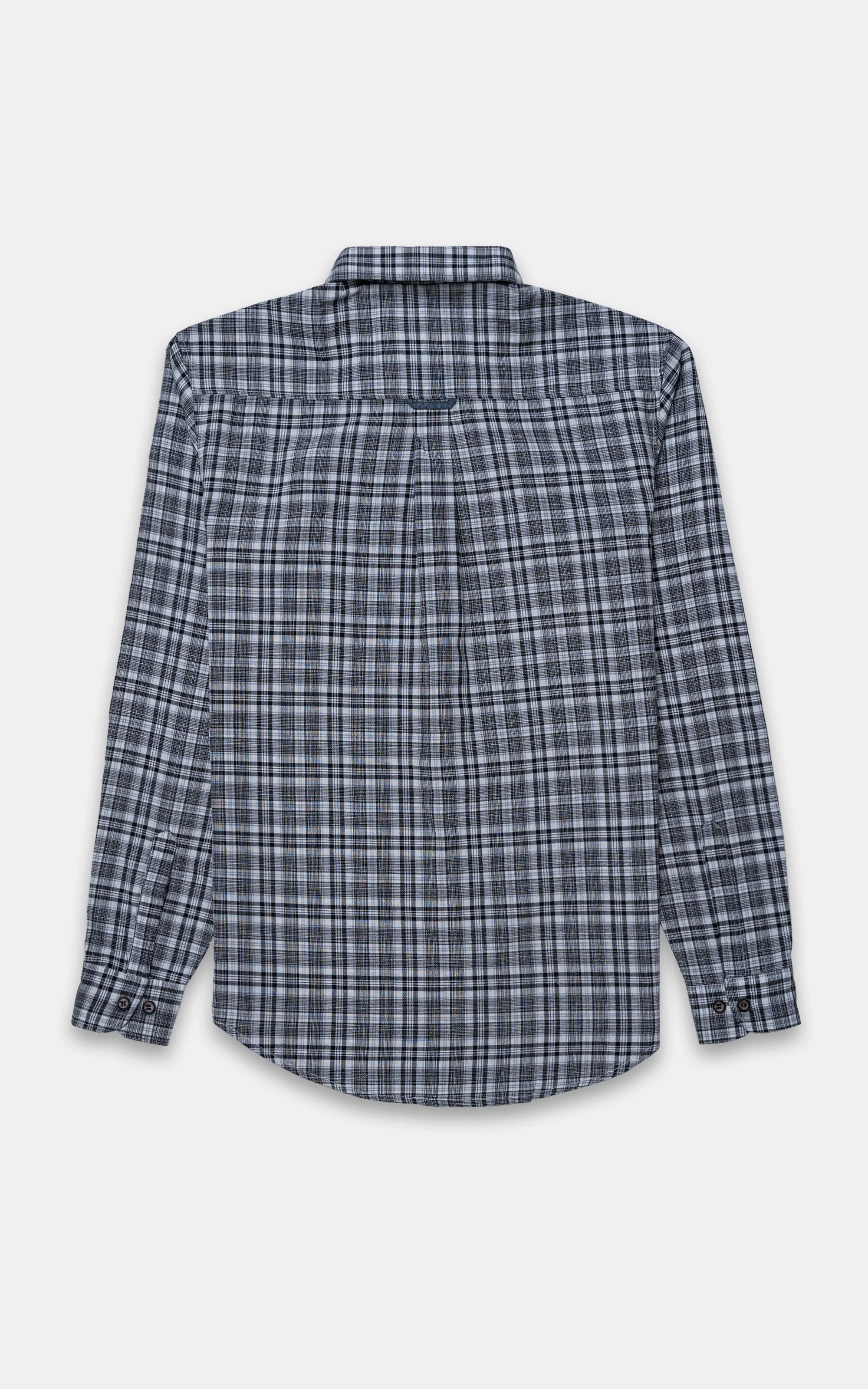 CASUAL SHIRT BLACK CHECK - Image 3