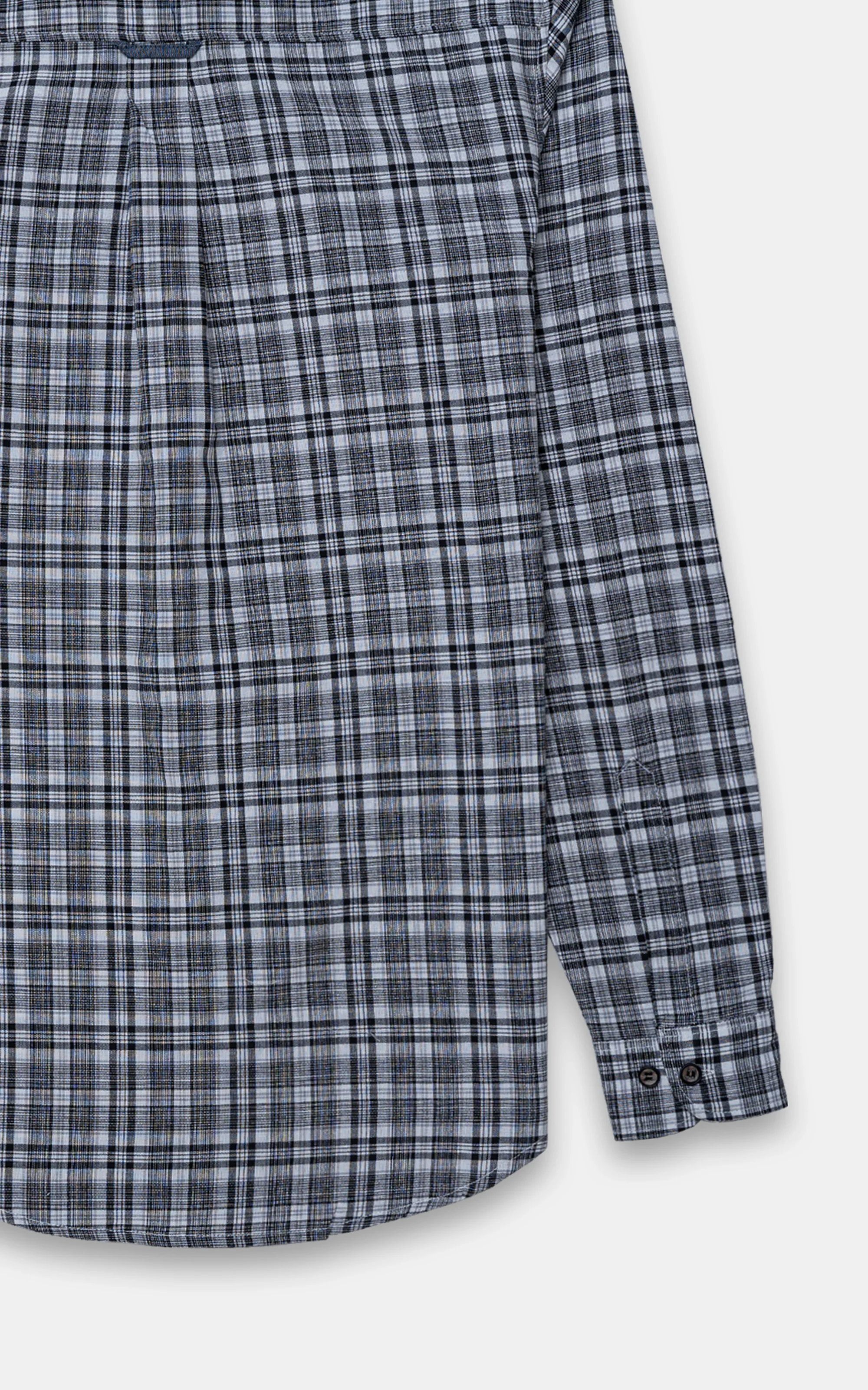 CASUAL SHIRT BLACK CHECK - Image 4