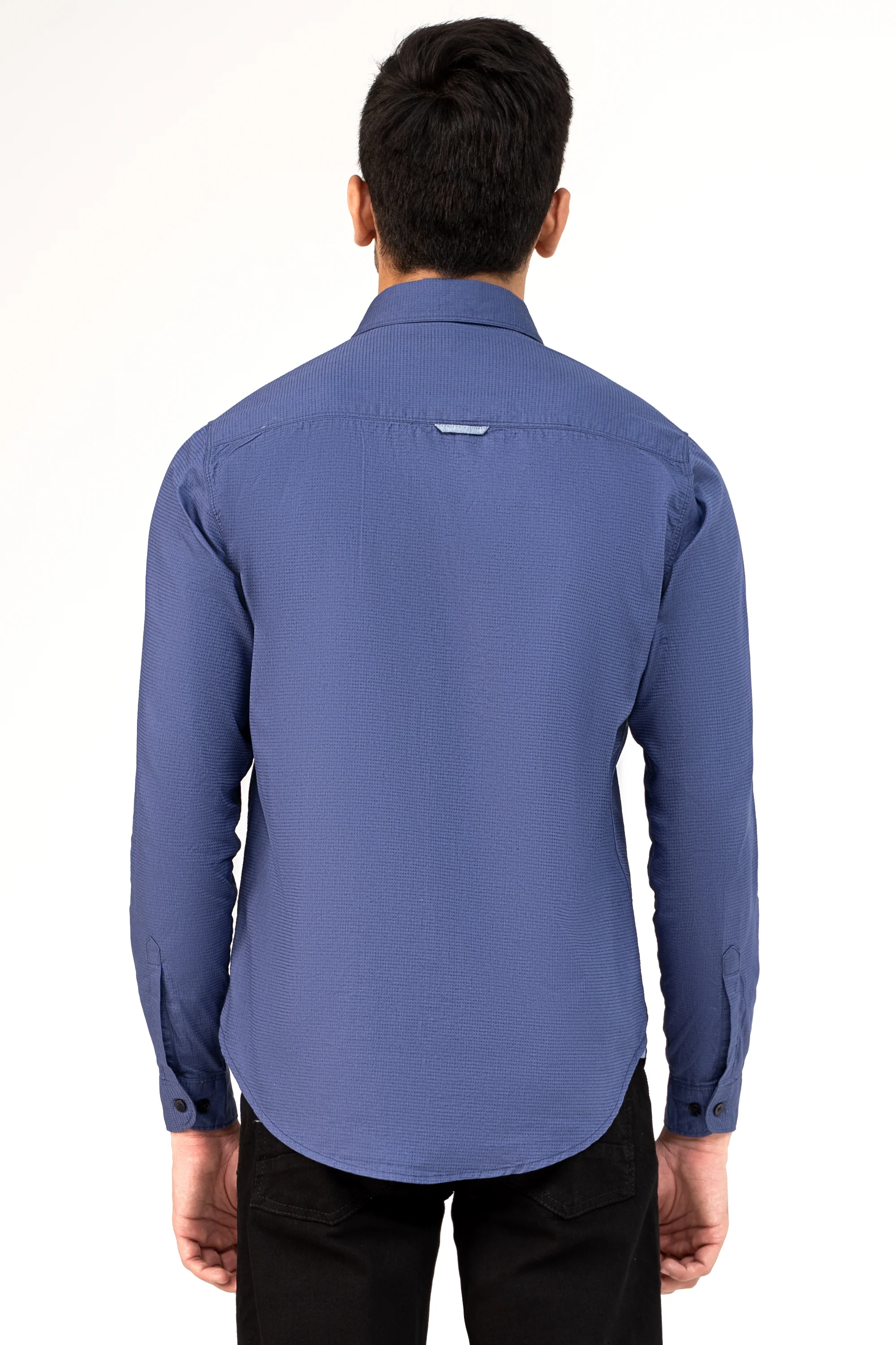 CASUAL SHIRT BLUE - Image 4