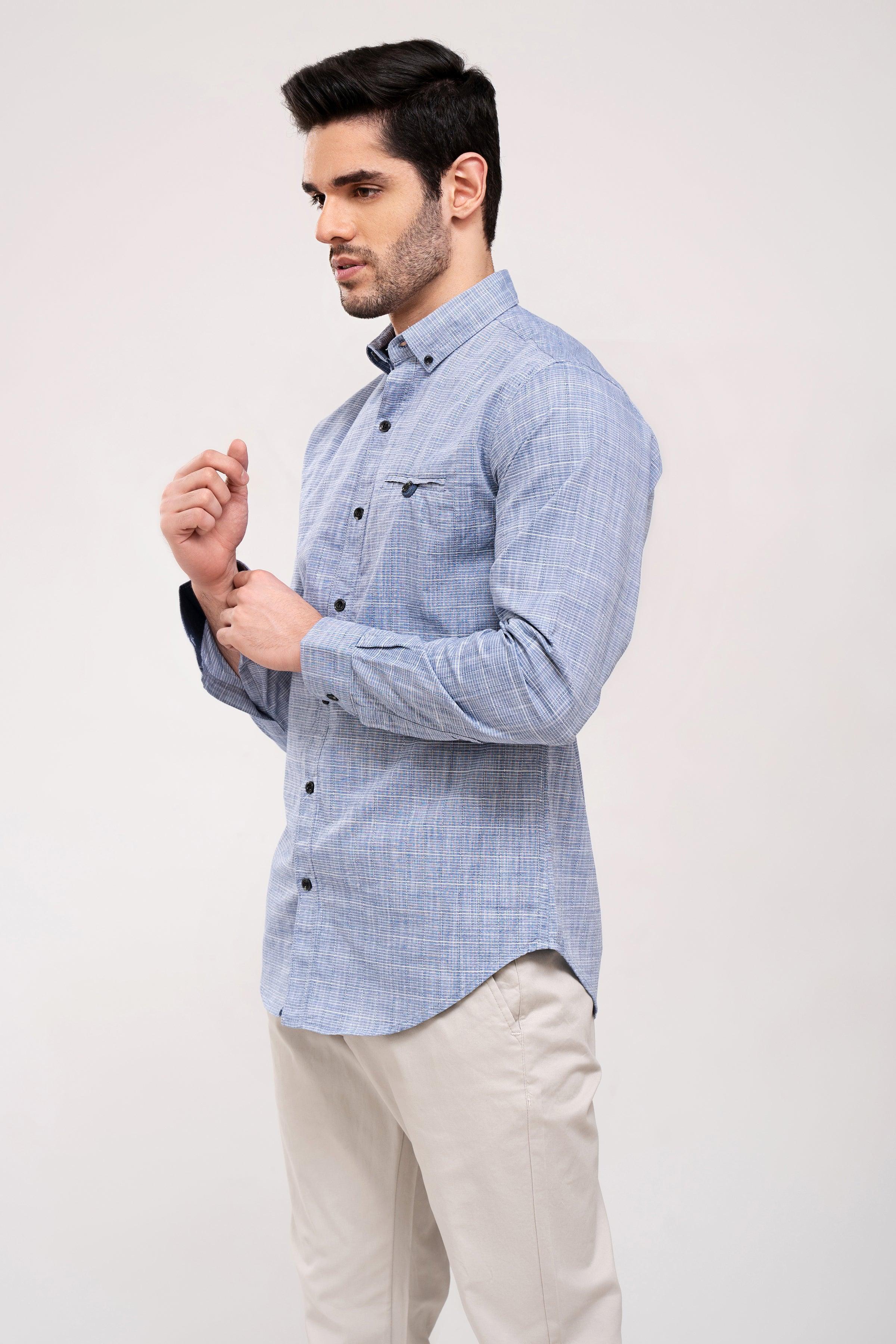 CASUAL SHIRT BLUE - Image 3