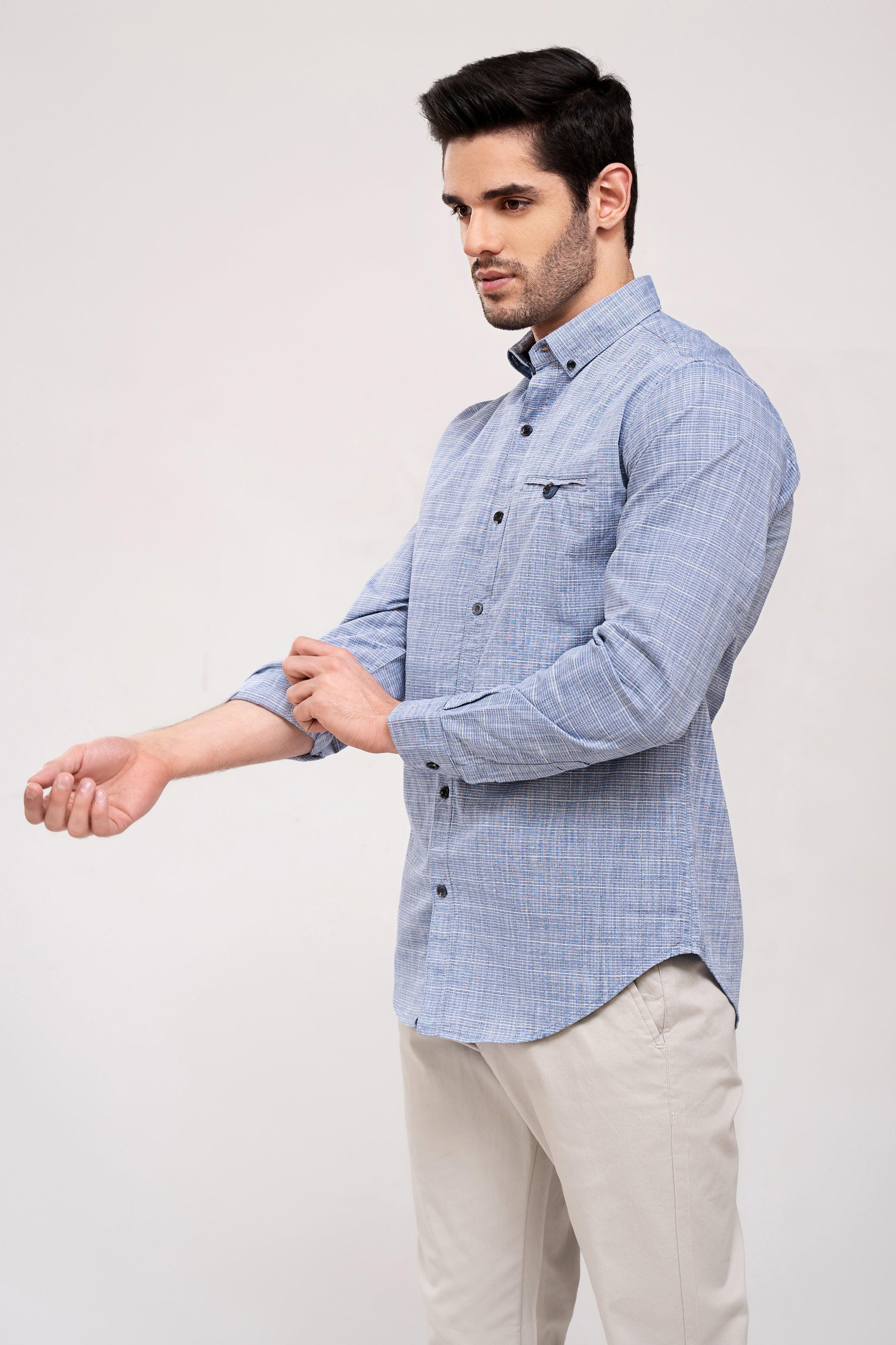 CASUAL SHIRT BLUE - Image 4