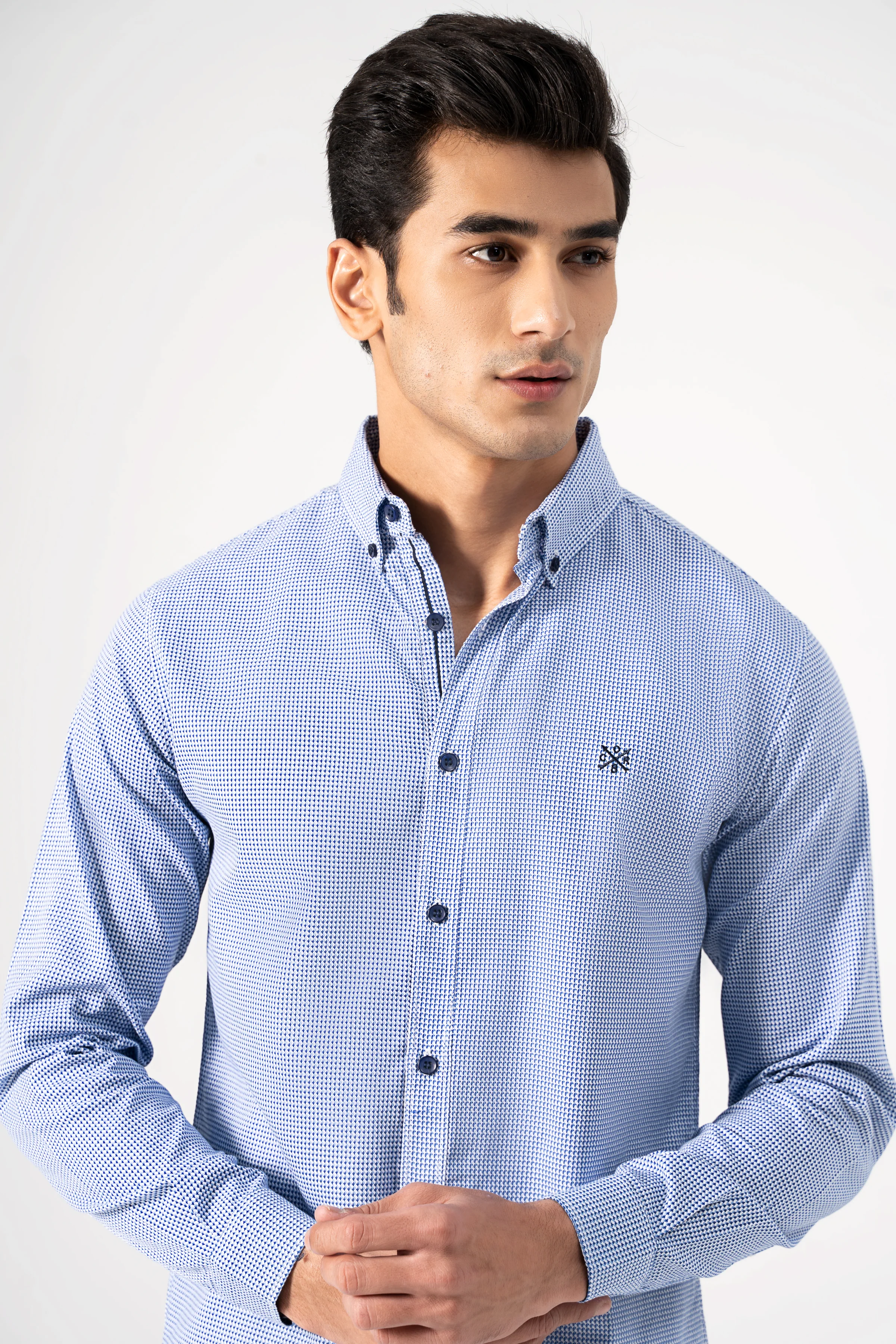 CASUAL SHIRT BLUE - Image 2