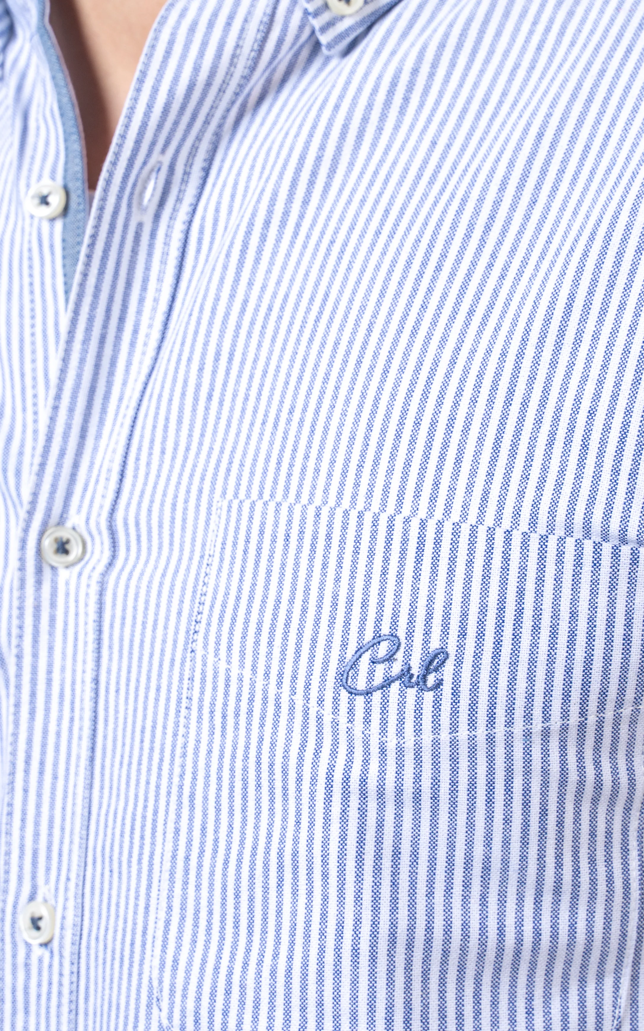 CASUAL SHIRT BUTTON DOWN COLLAR BLUE - Image 2