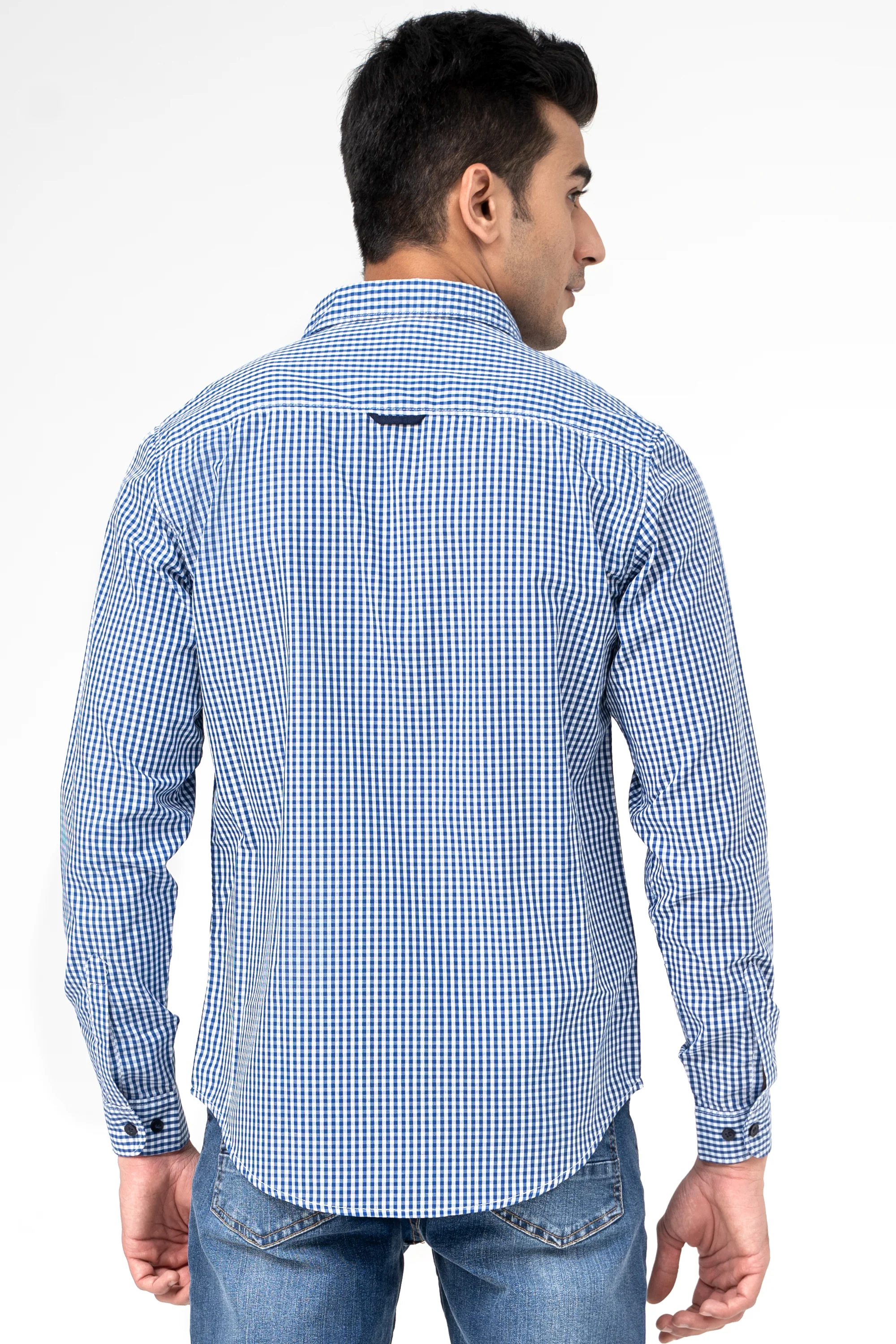 CASUAL SHIRT BLUE CHECK - Image 3