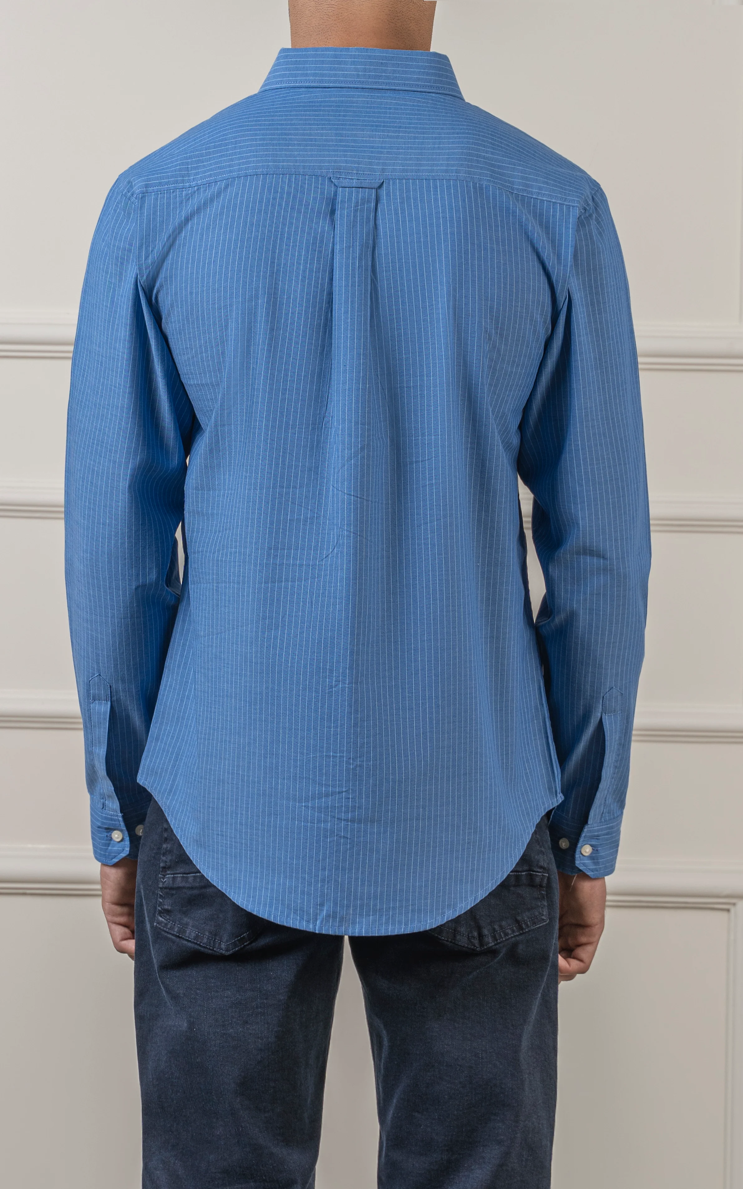 CASUAL SHIRT BLUE STRIPED - Image 5