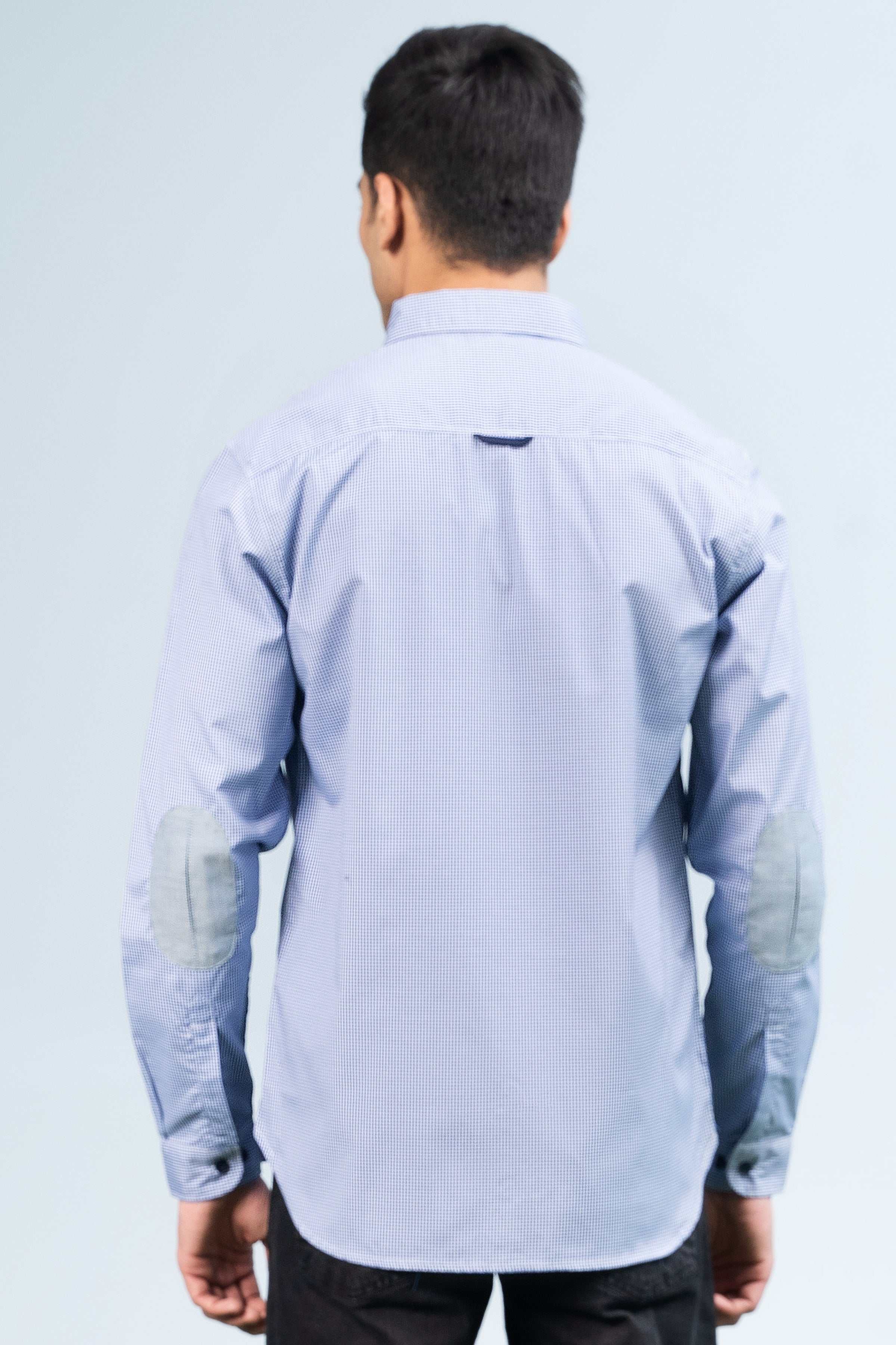 CASUAL SHIRT BLUE WHITE CHECK - Image 2