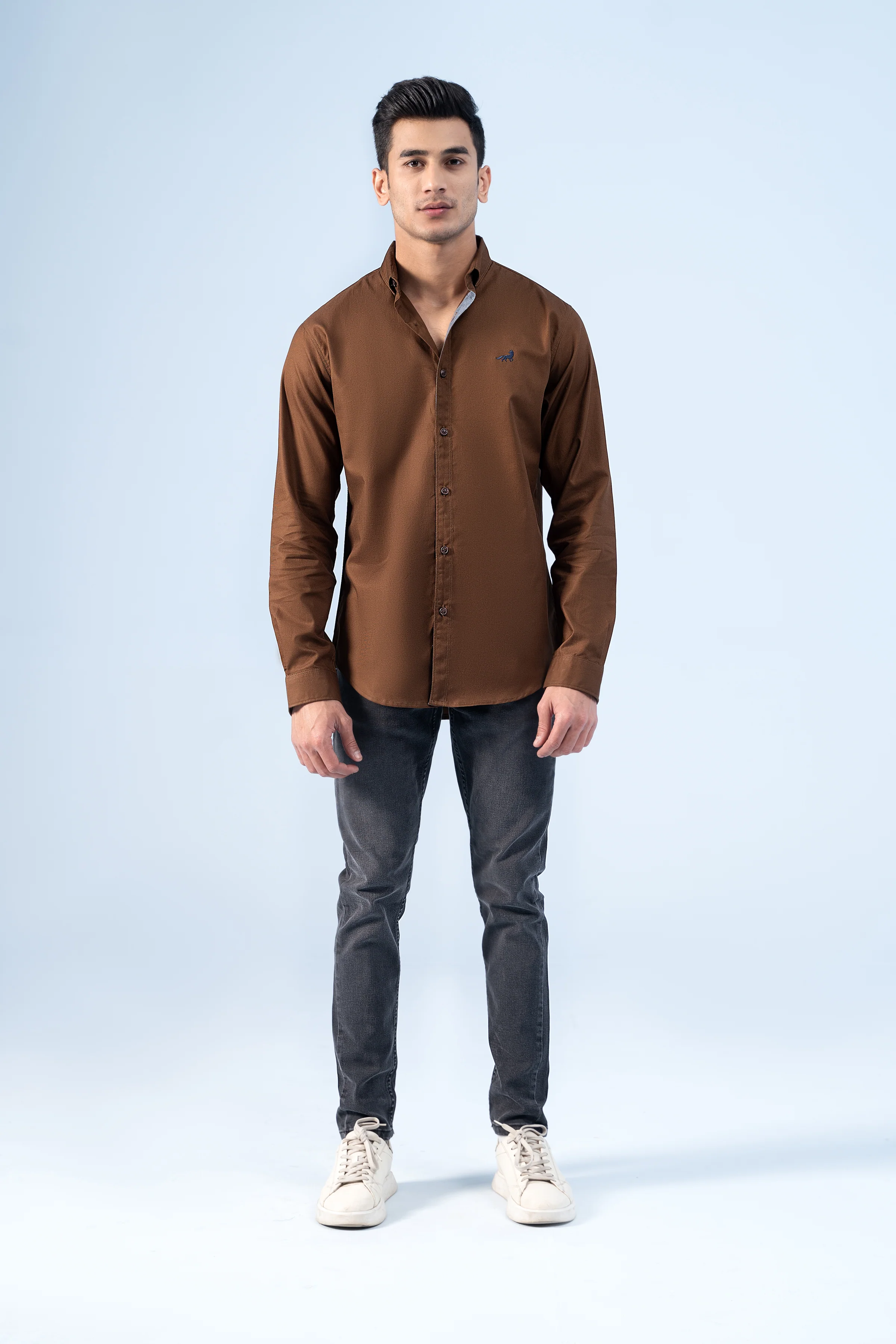 CASUAL SHIRT BROWN