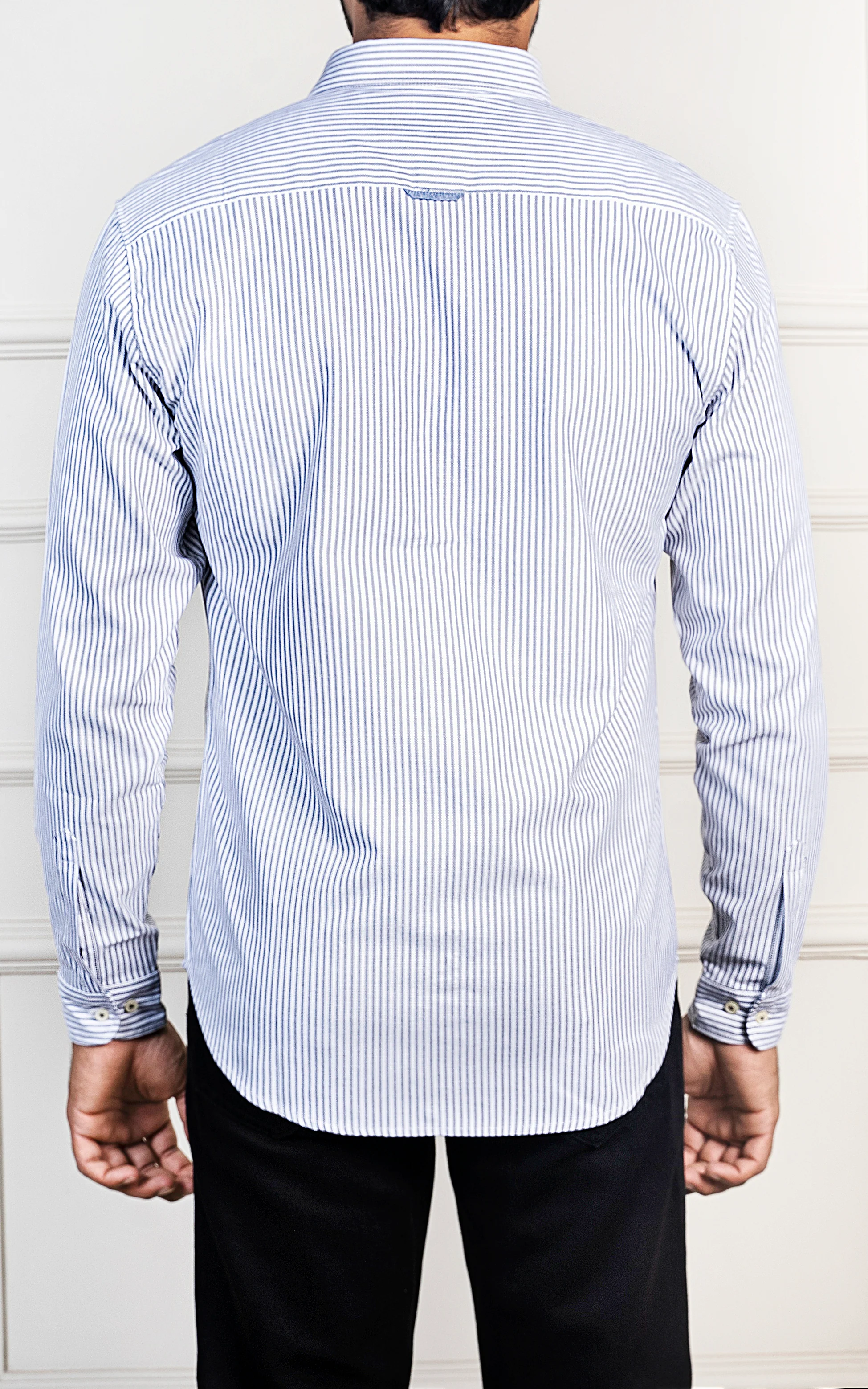CASUAL SHIRT BUTTON DOWN COLLAR GREEN STRIPED - Image 5