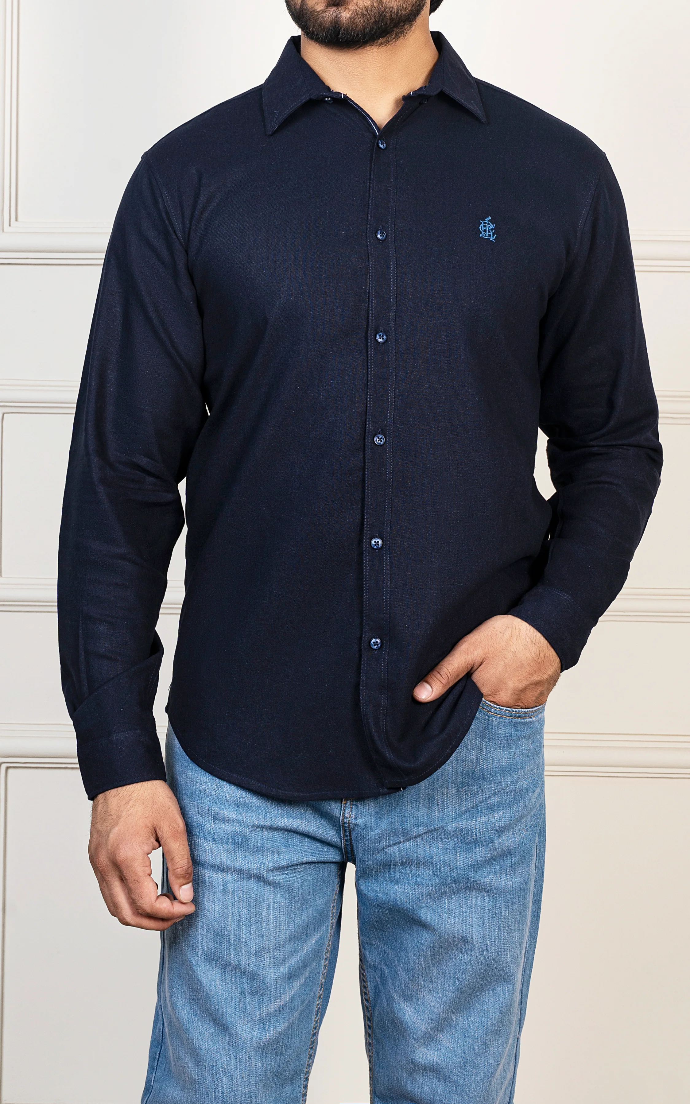 CASUAL SHIRT DARK NAVY