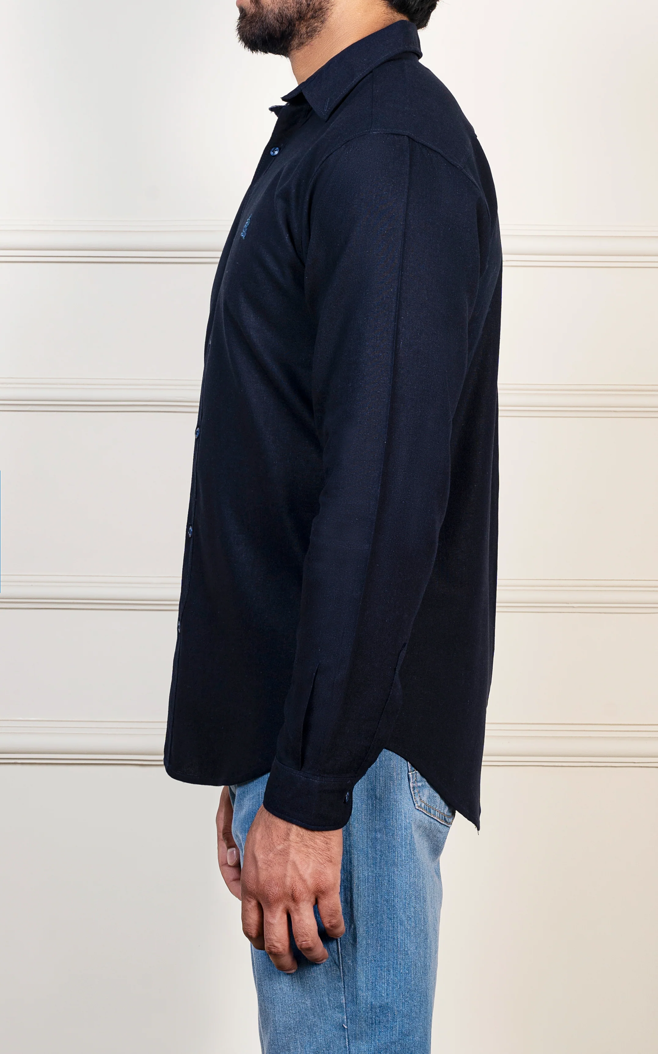 CASUAL SHIRT DARK NAVY - Image 3