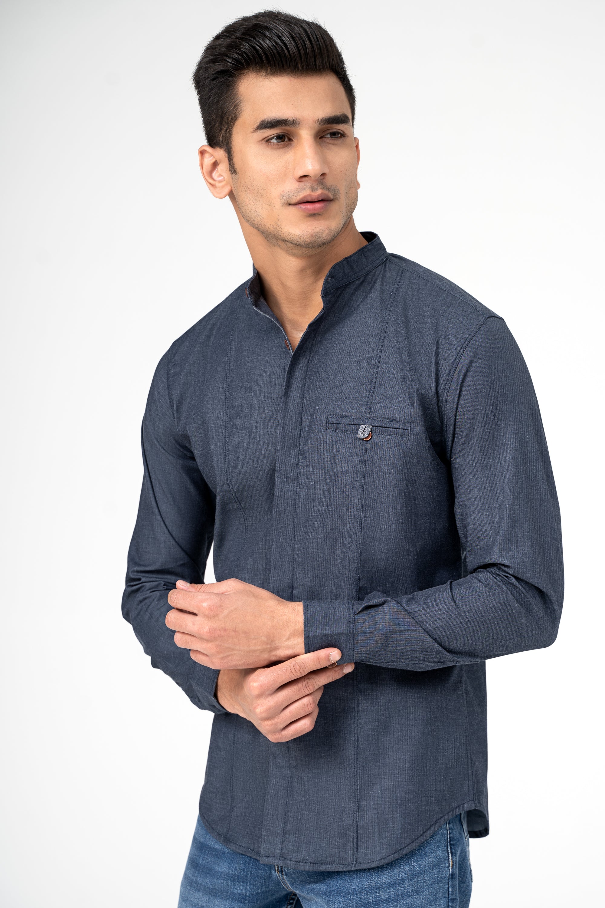 CASUAL SHIRT DENIM BLUE - Image 2