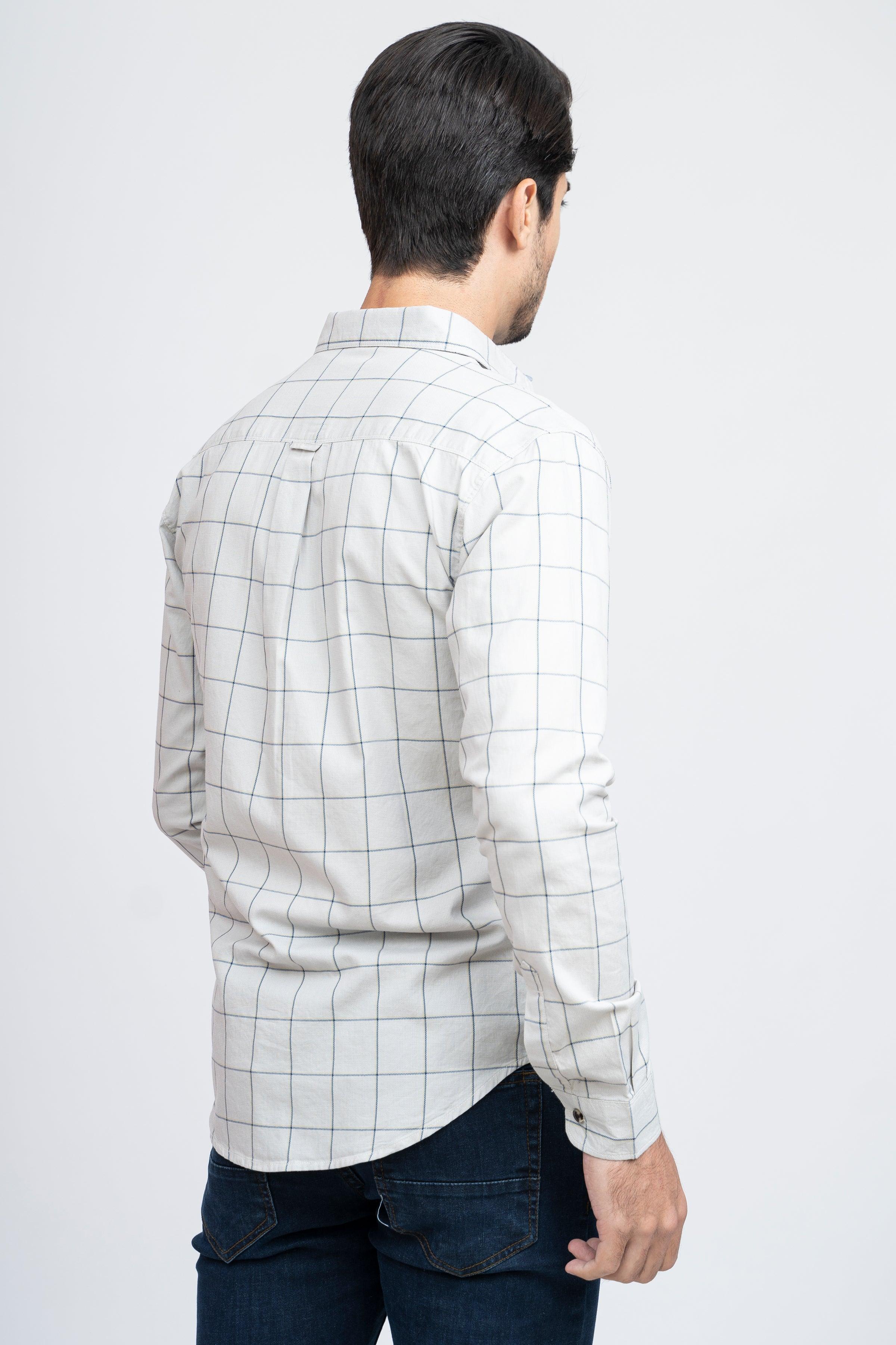 CASUAL SHIRT F/S GREY CHECK - Image 3