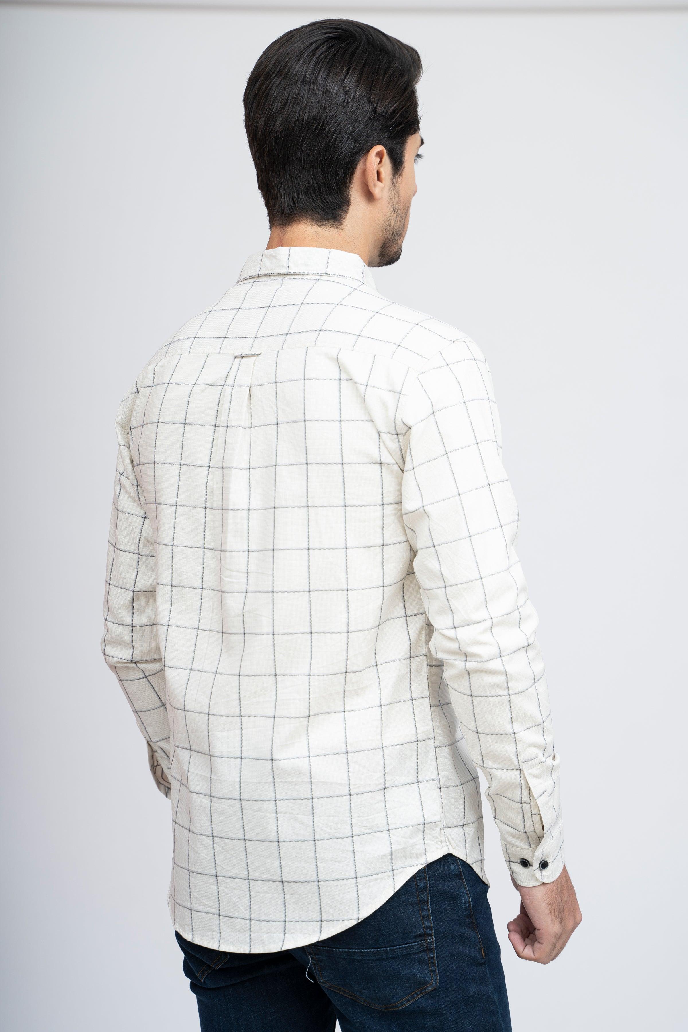 CASUAL SHIRT F/S OFF WHITE - Image 3