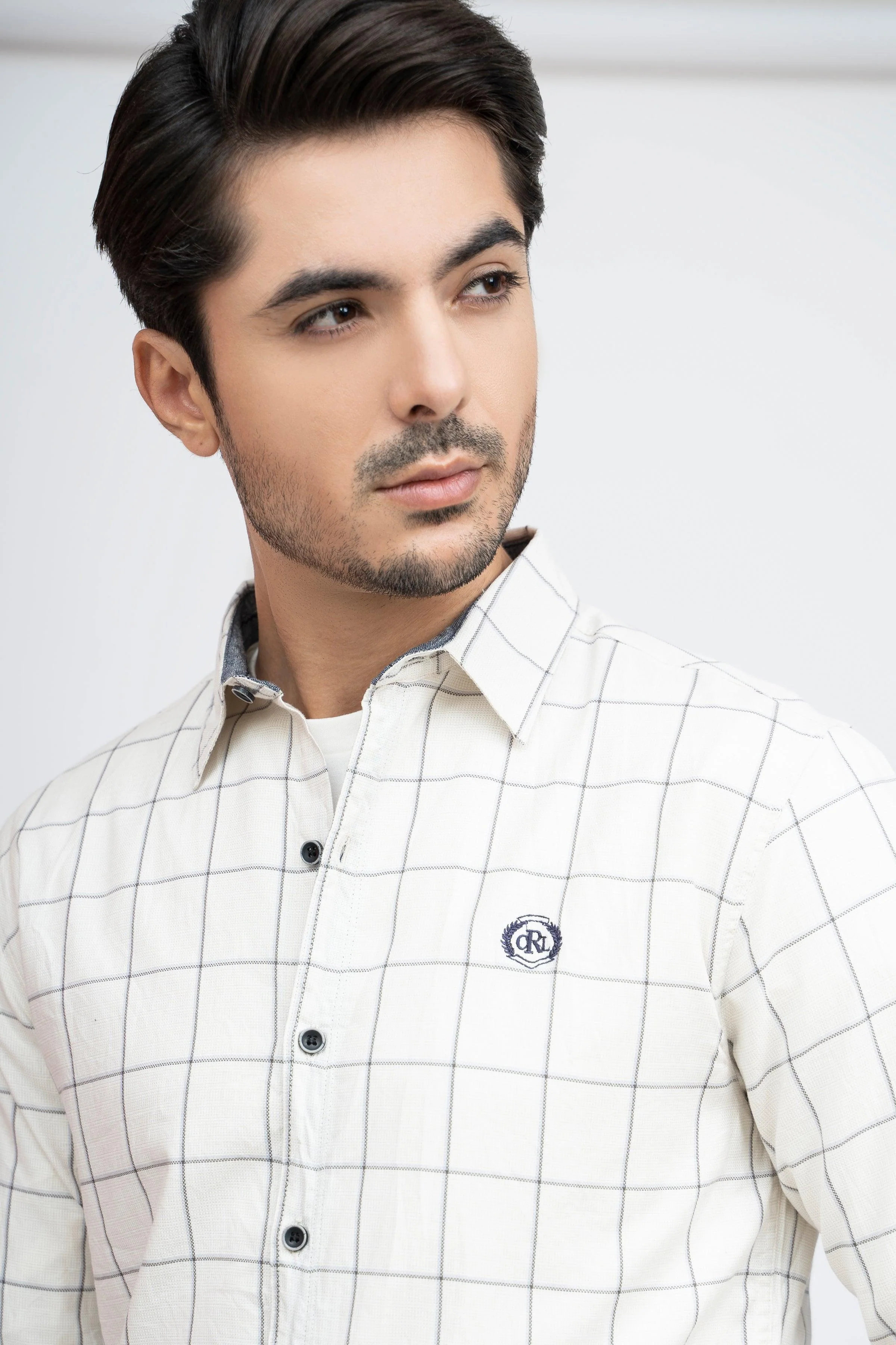 CASUAL SHIRT F/S OFF WHITE - Image 4