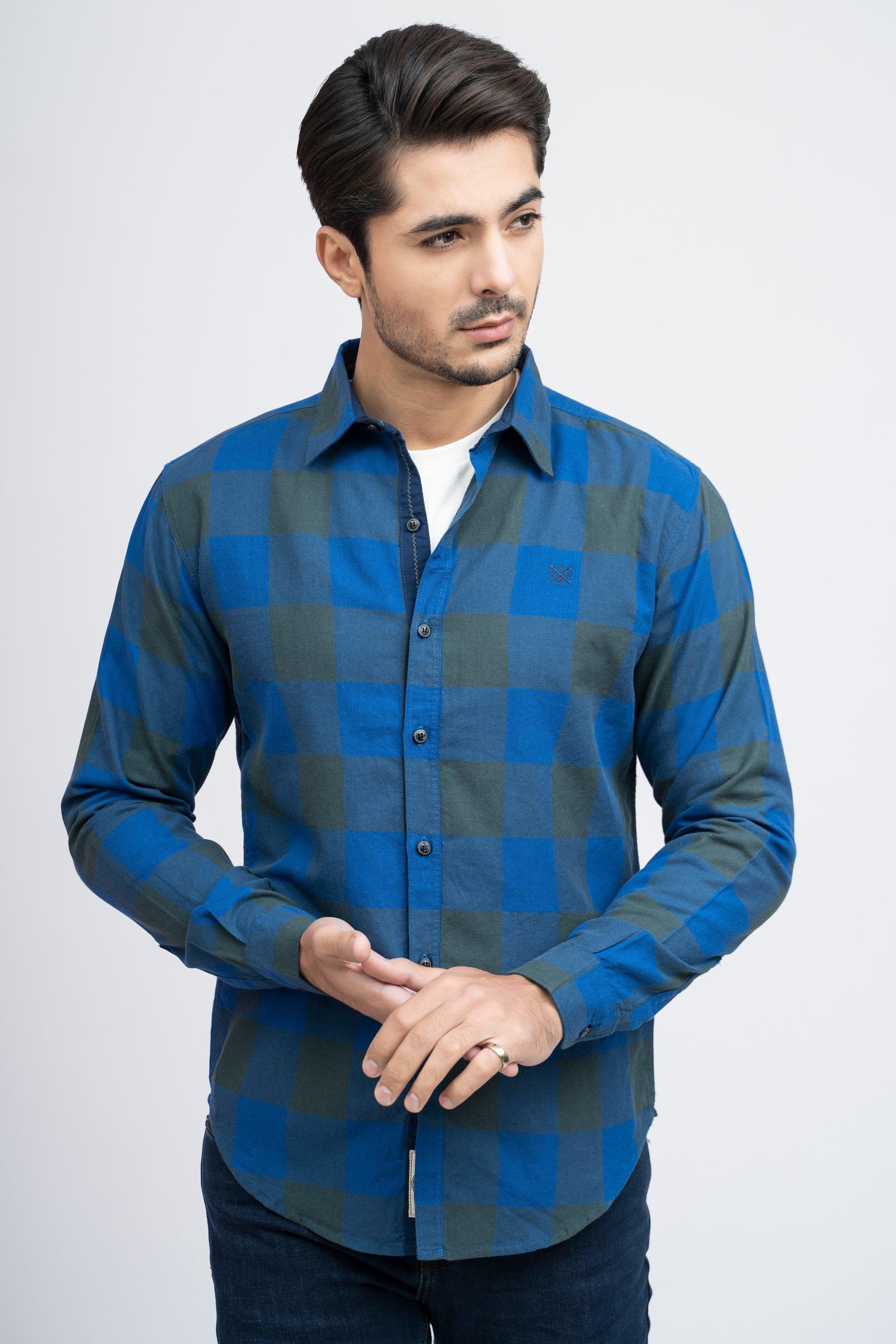 CASUAL SHIRT F/S ROYAL BLUE