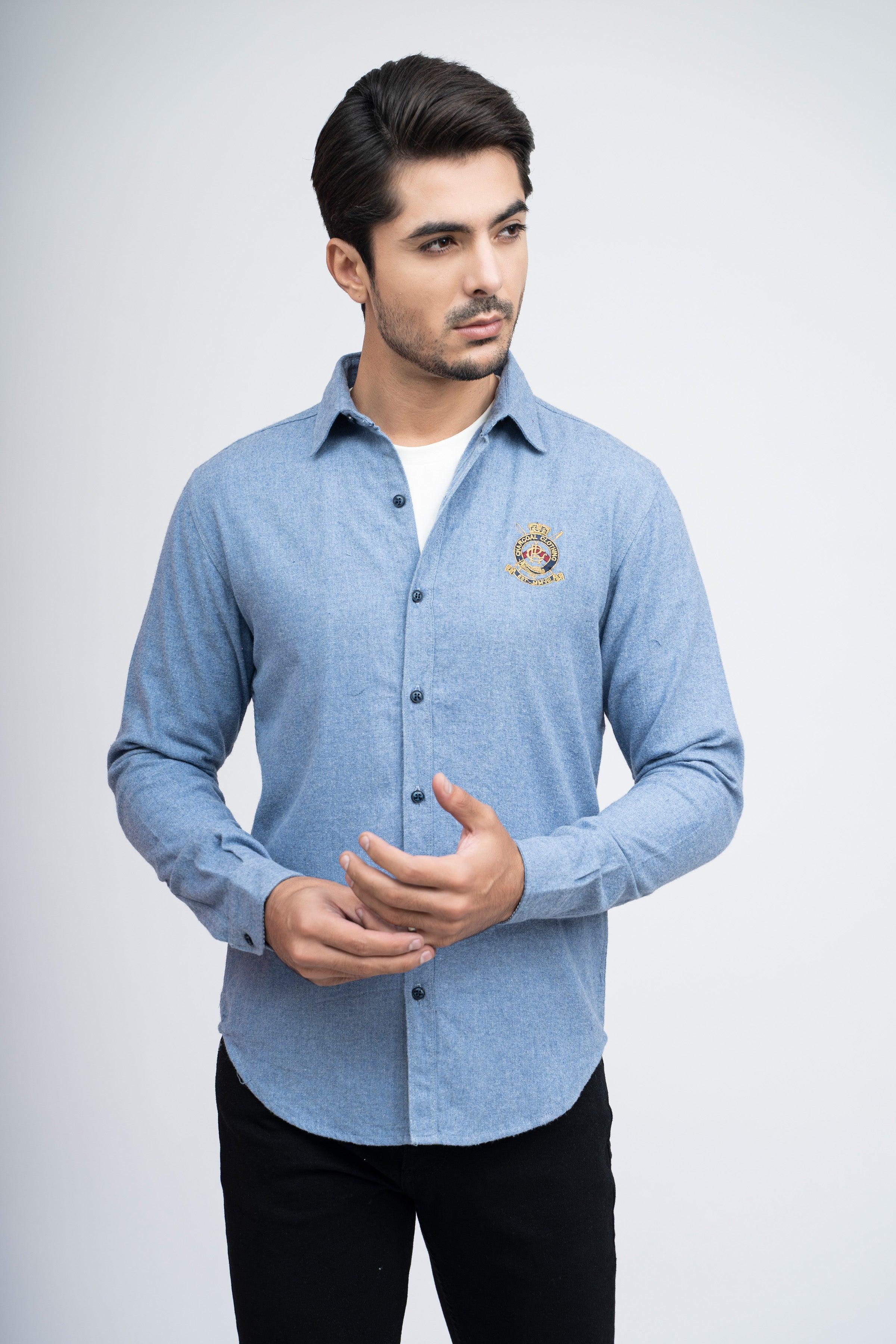 CASUAL SHIRT F/S SKY BLUE