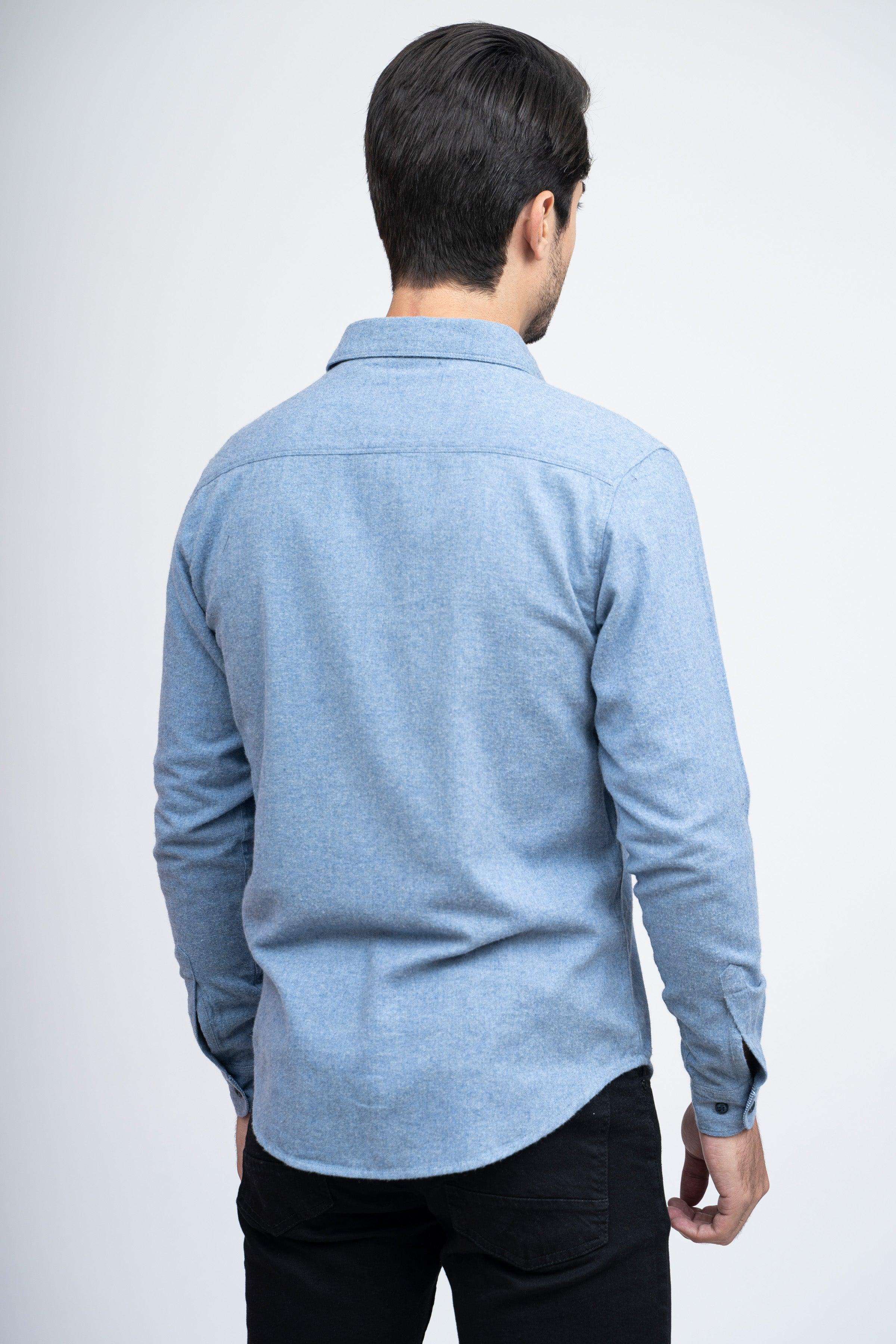 CASUAL SHIRT F/S SKY BLUE - Image 3