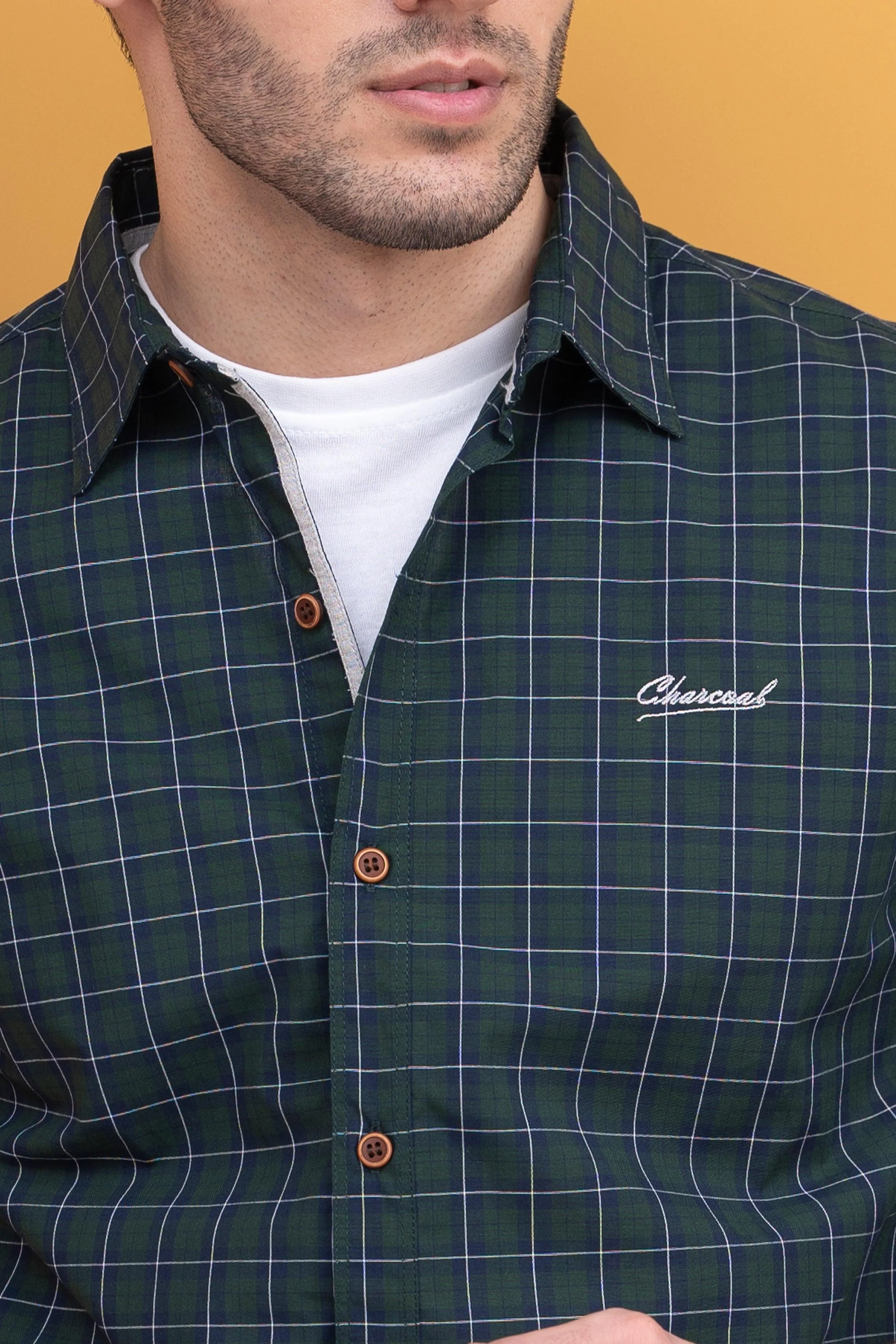 CASUAL SHIRT FULL SLEEVE GREEN - Image 4