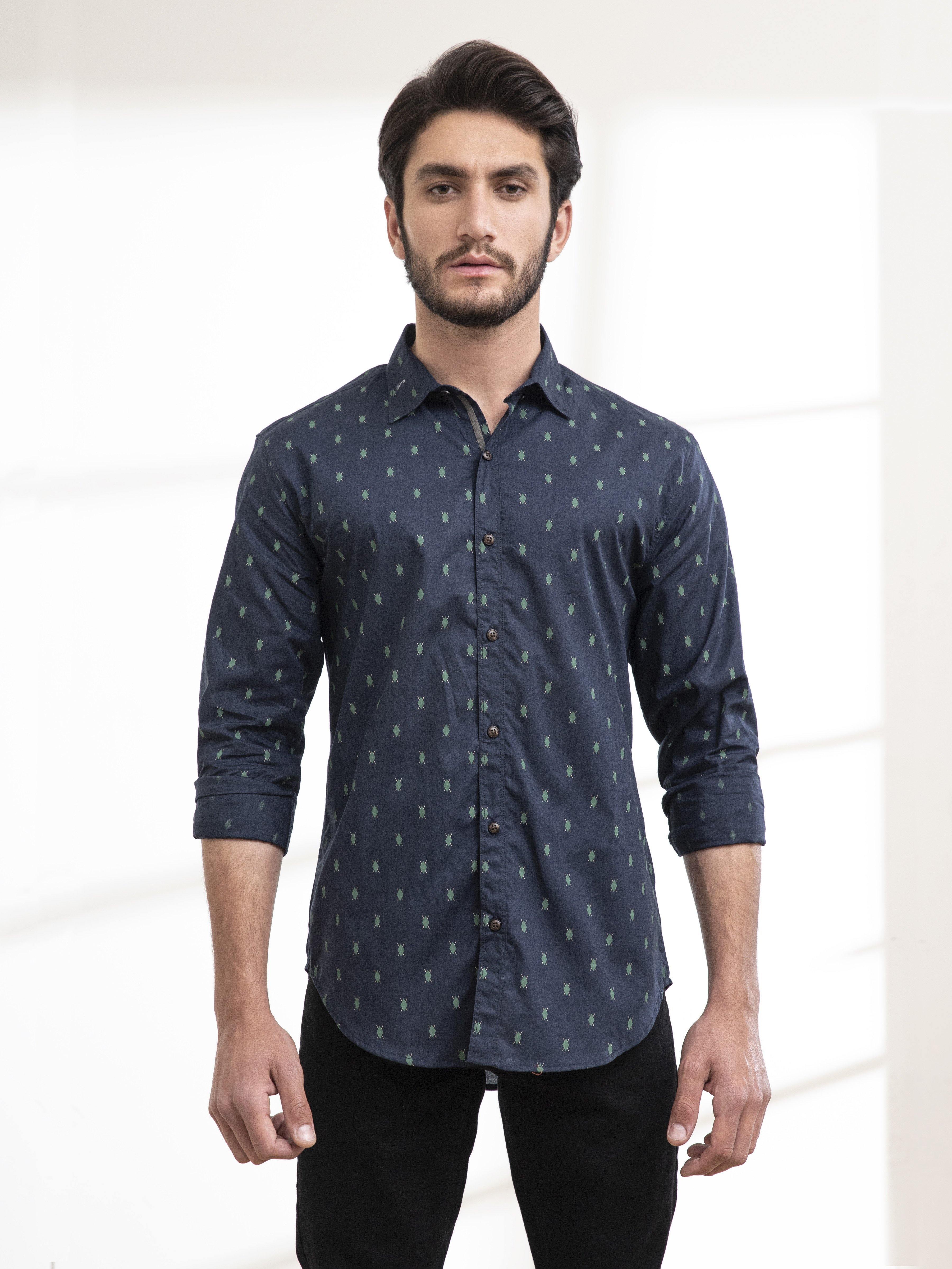 CASUAL SHIRT FULL SLEEVE NAVY - Image 2