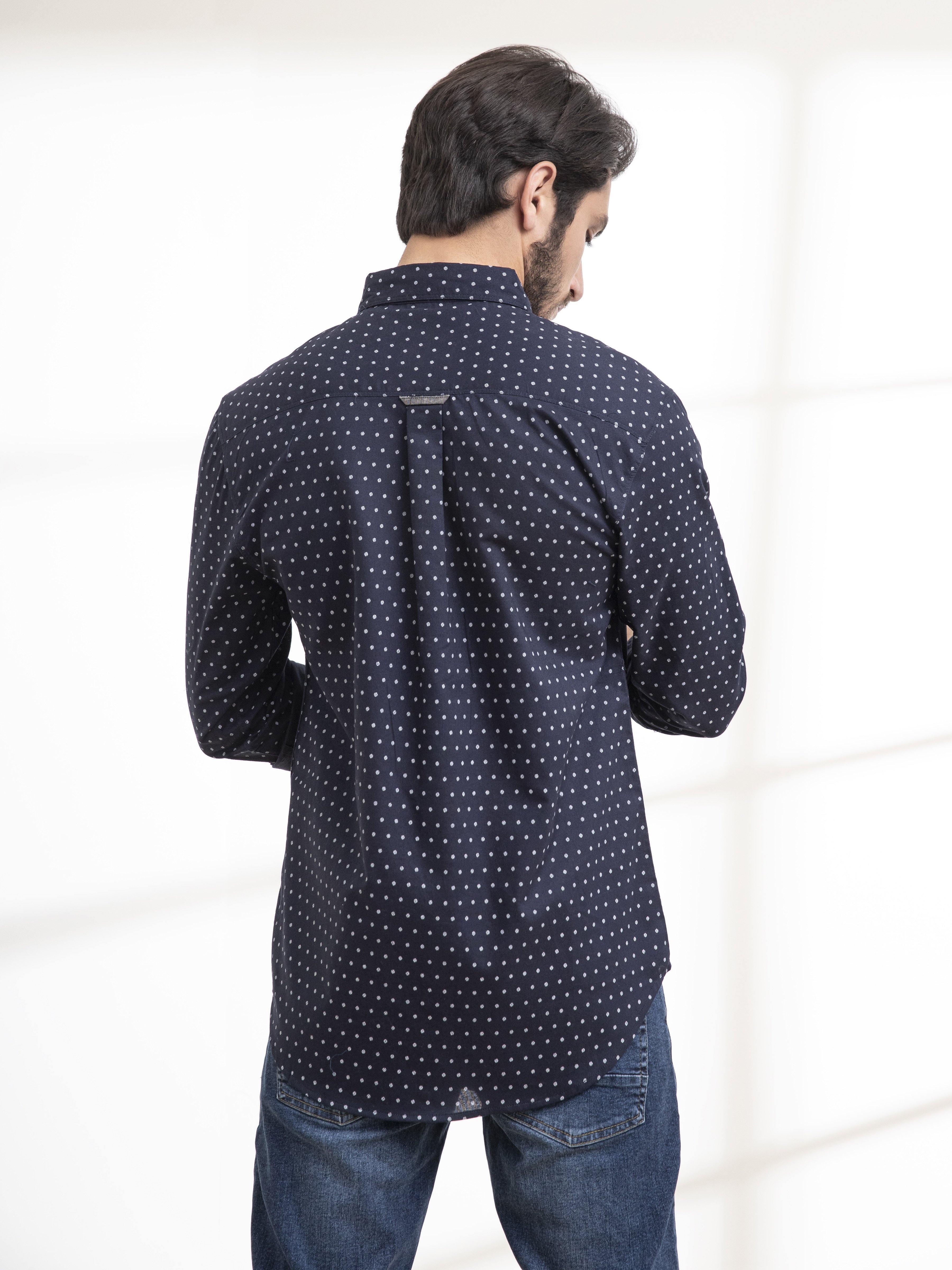 CASUAL SHIRT FULL SLEEVE NAVY - Image 4