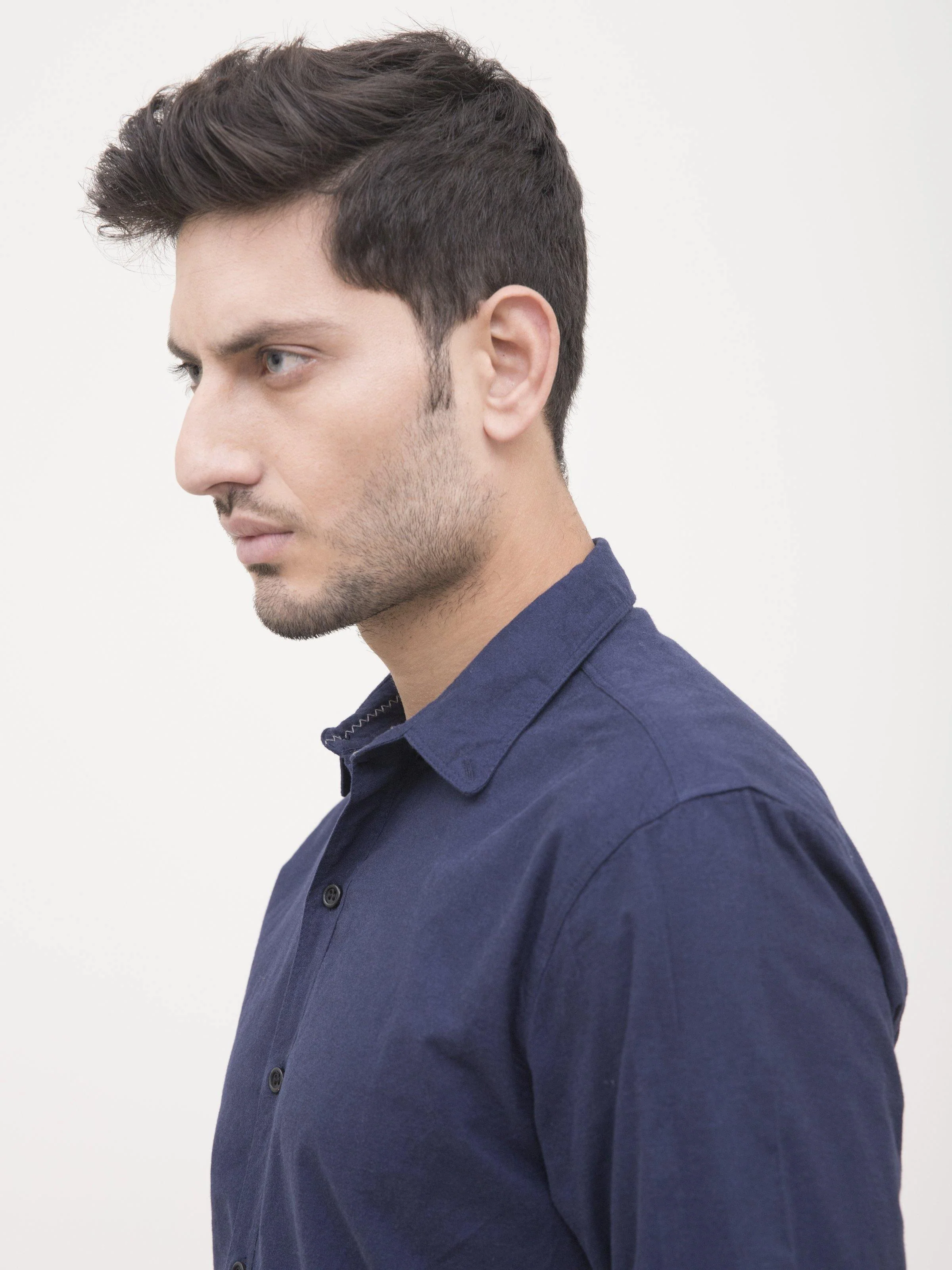 CASUAL SHIRT FULL SLEEVE NAVY BLUE - Image 2