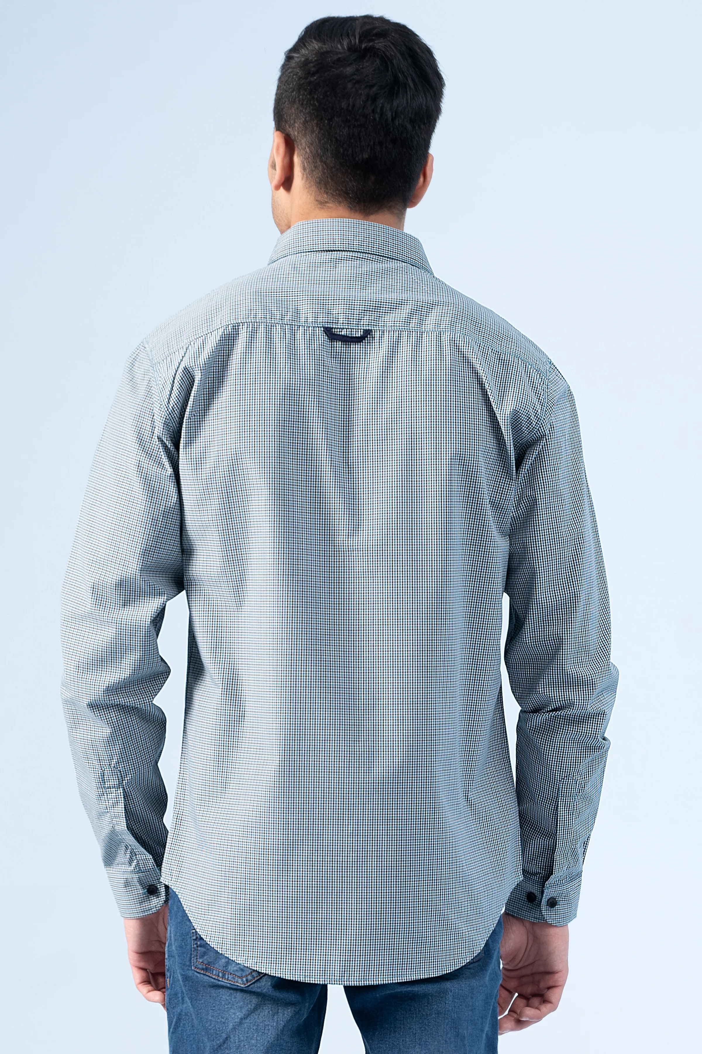 CASUAL SHIRT  GREEN BLACK - Image 3