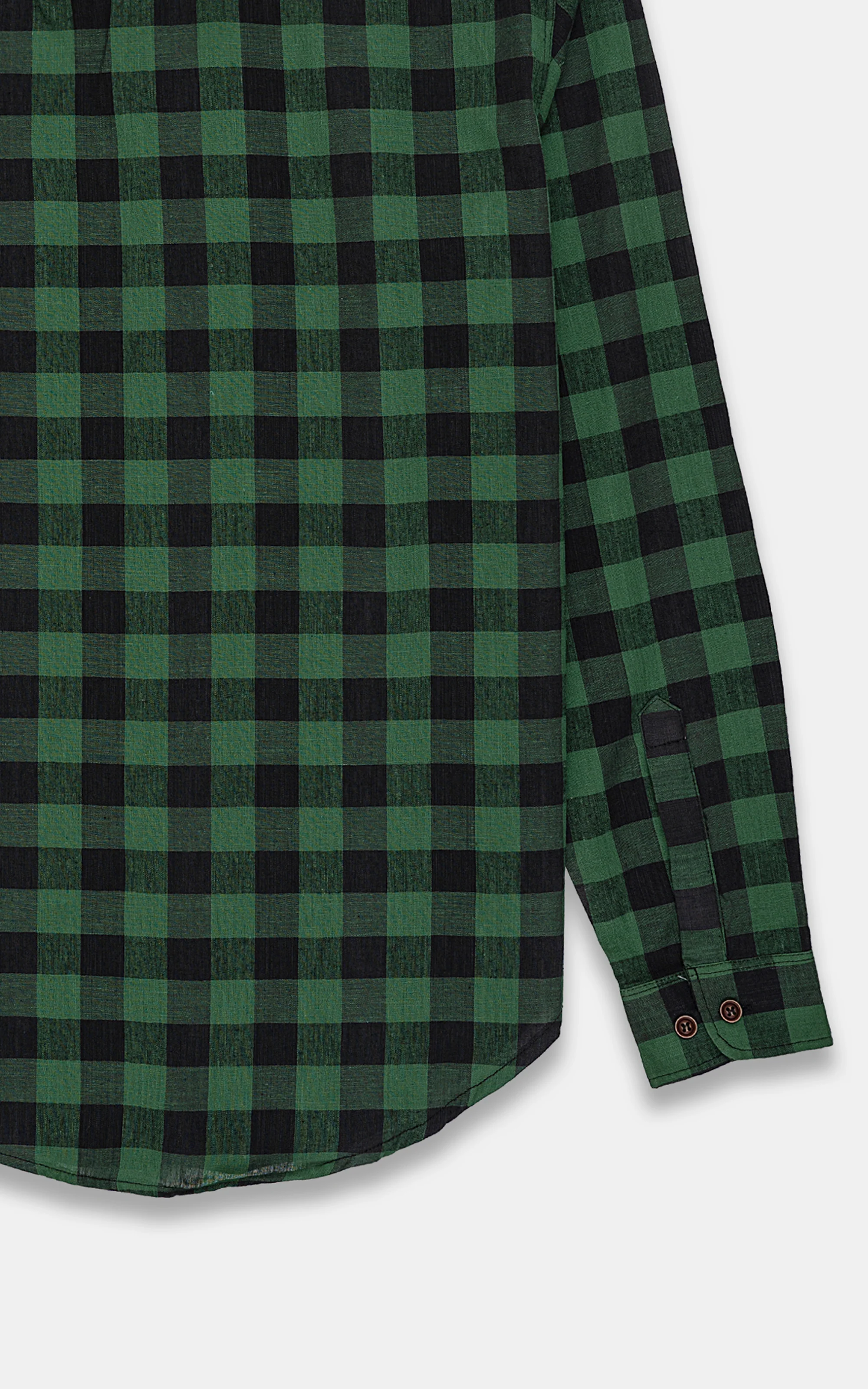 CASUAL SHIRT GREEN CHECK - Image 4