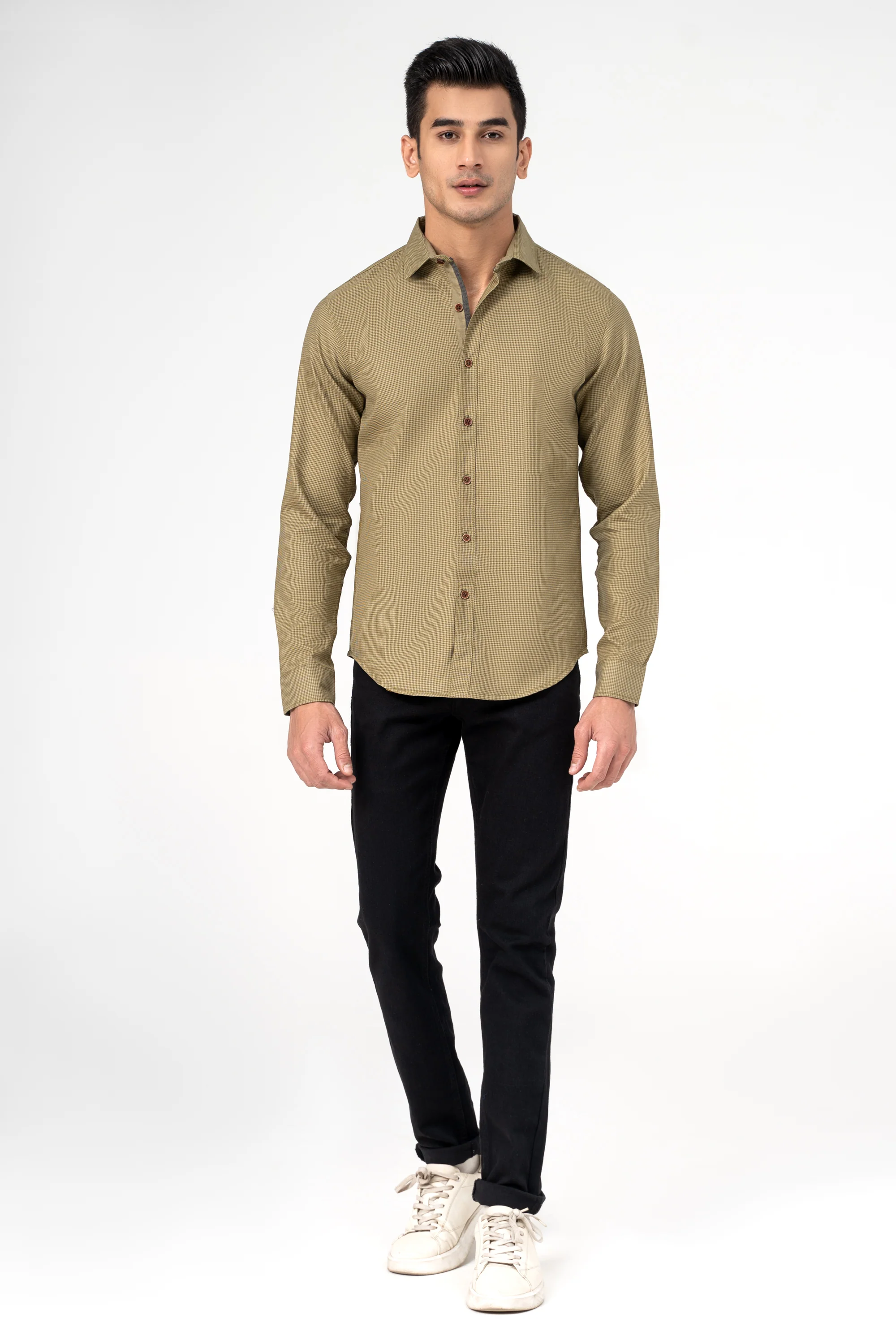 CASUAL SHIRT GREEN CHECK