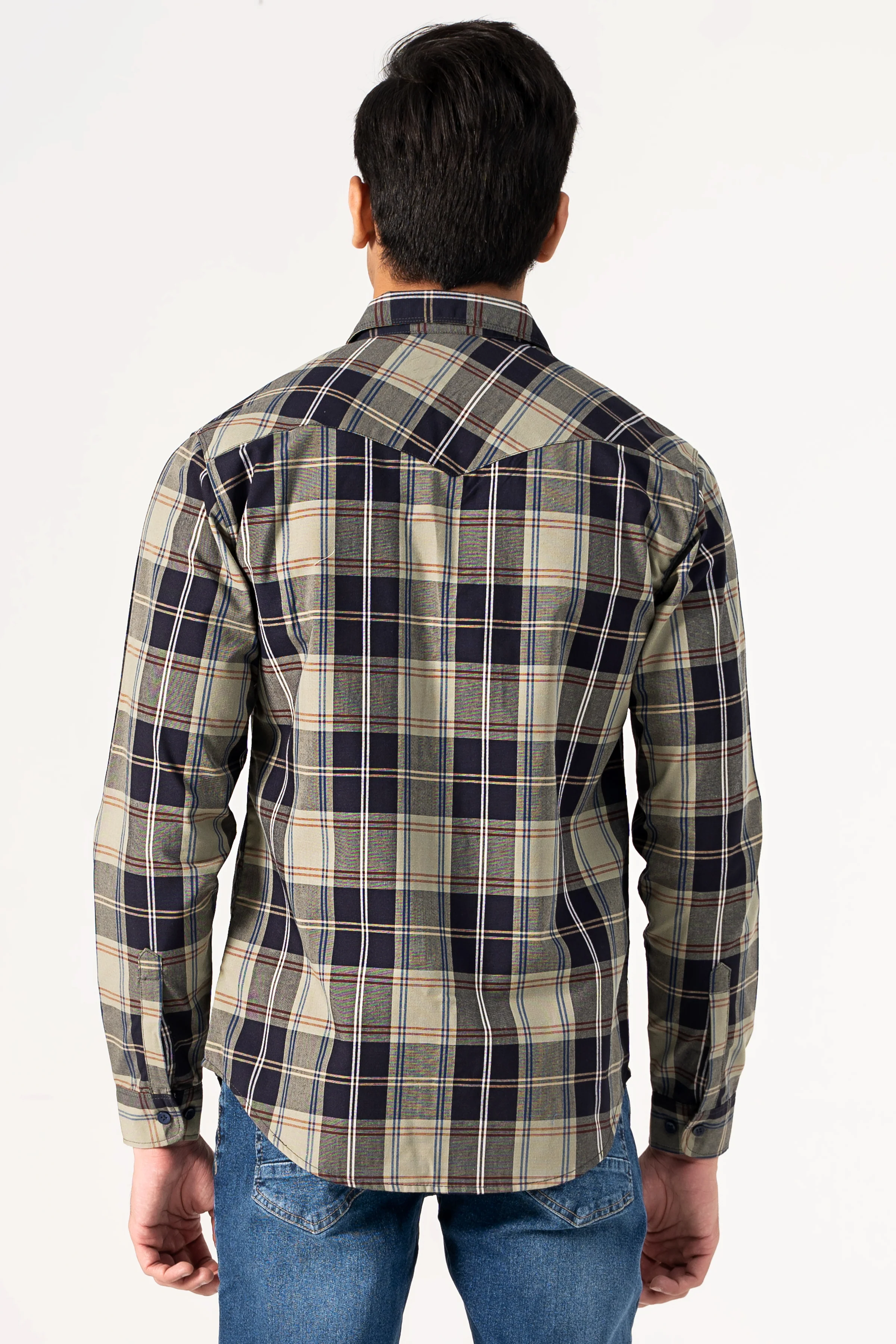 CASUAL SHIRT GREEN CHECK - Image 4