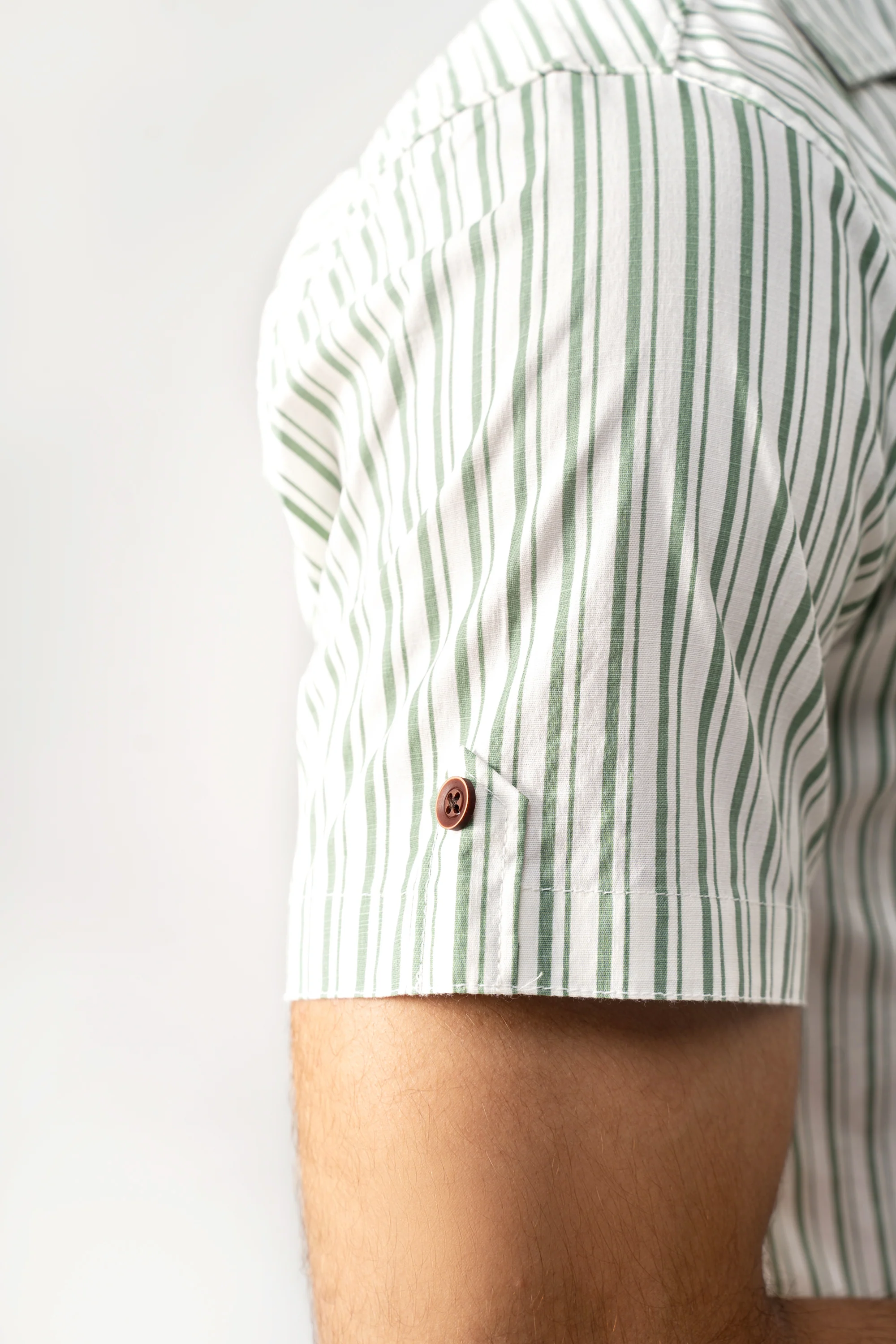 CASUAL SHIRT GREEN STRIPES - Image 5
