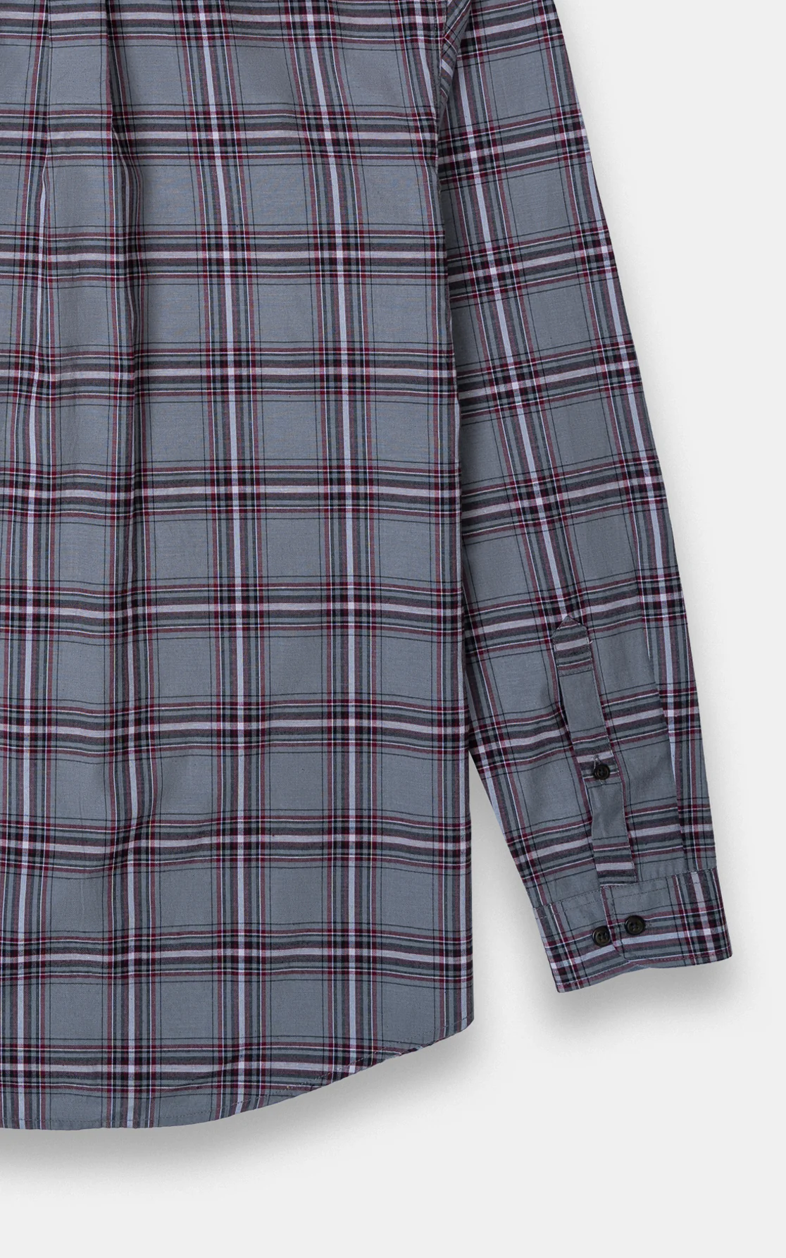 CASUAL SHIRT GREY CHECK - Image 4