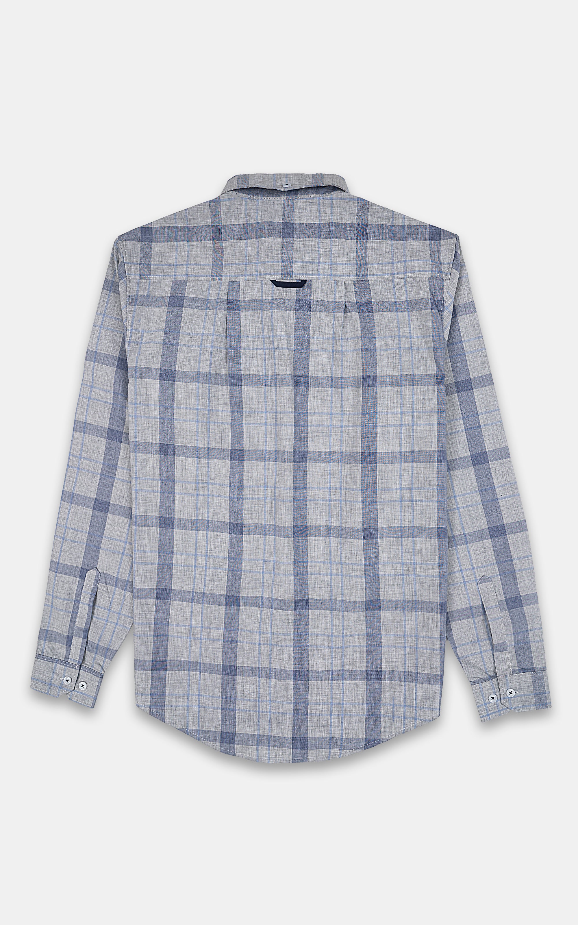 CASUAL SHIRT GREY CHECK - Image 3