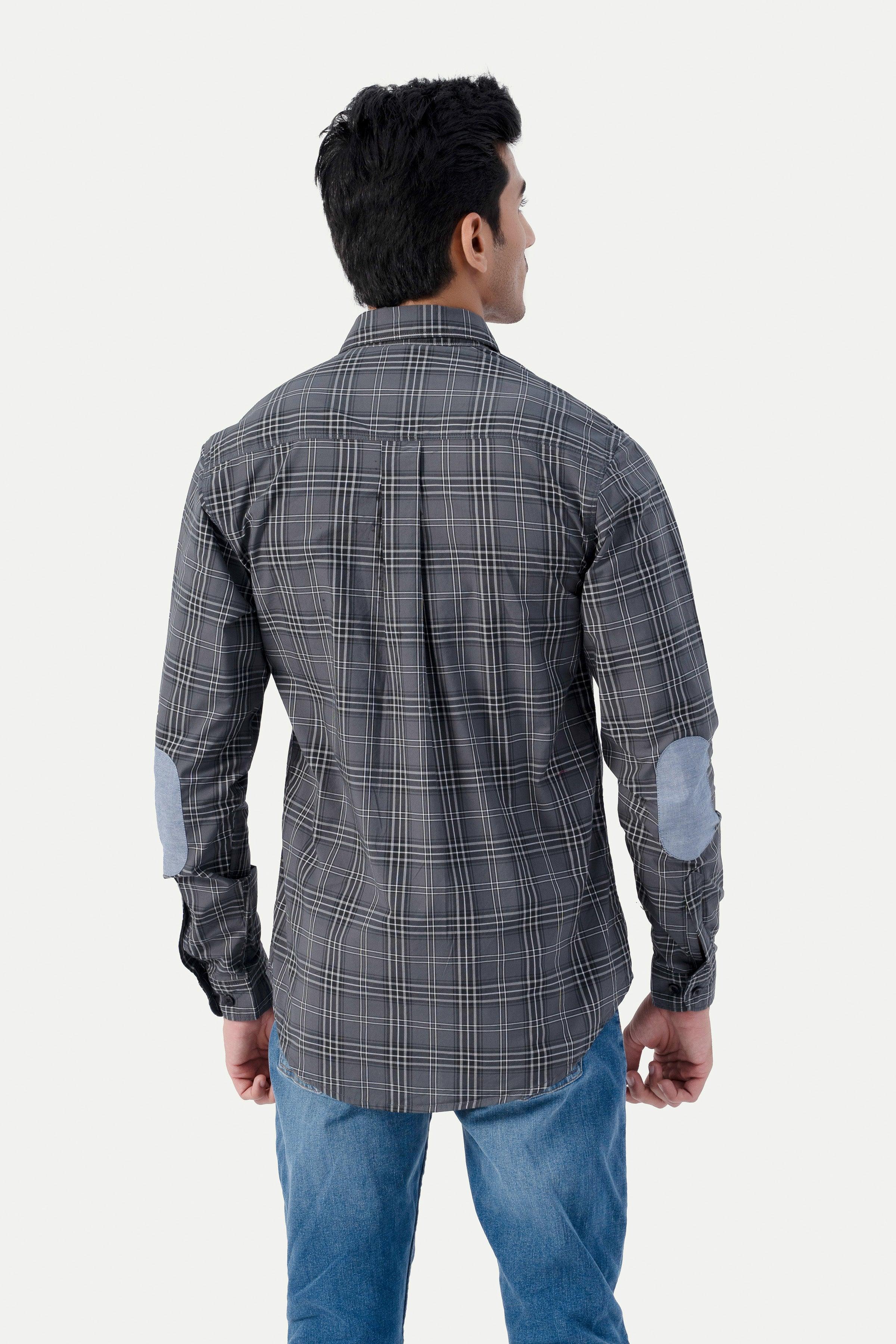 CASUAL SHIRT GREY CHECK - Image 4