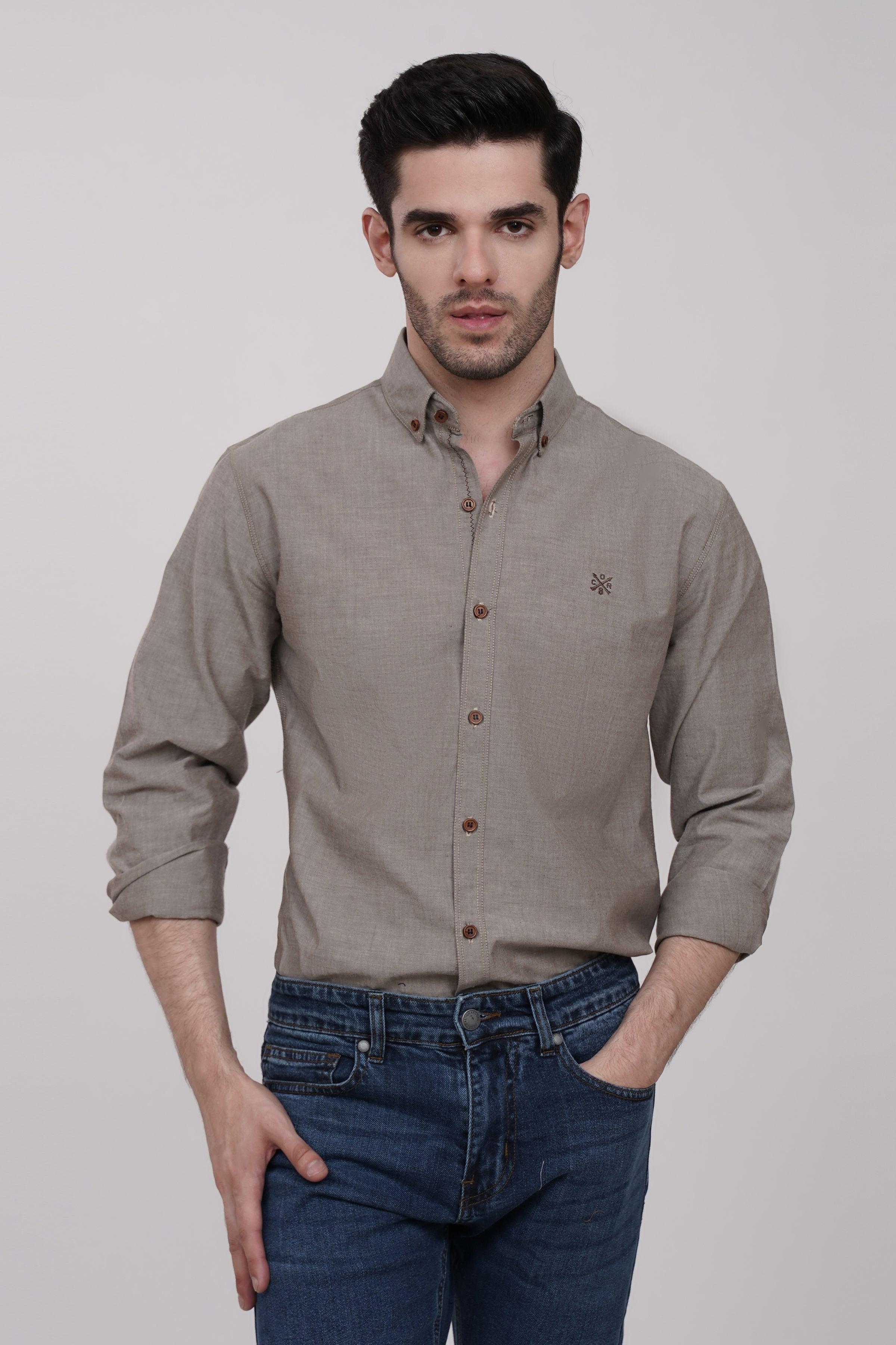 CASUAL SHIRT KHAKI - Image 4