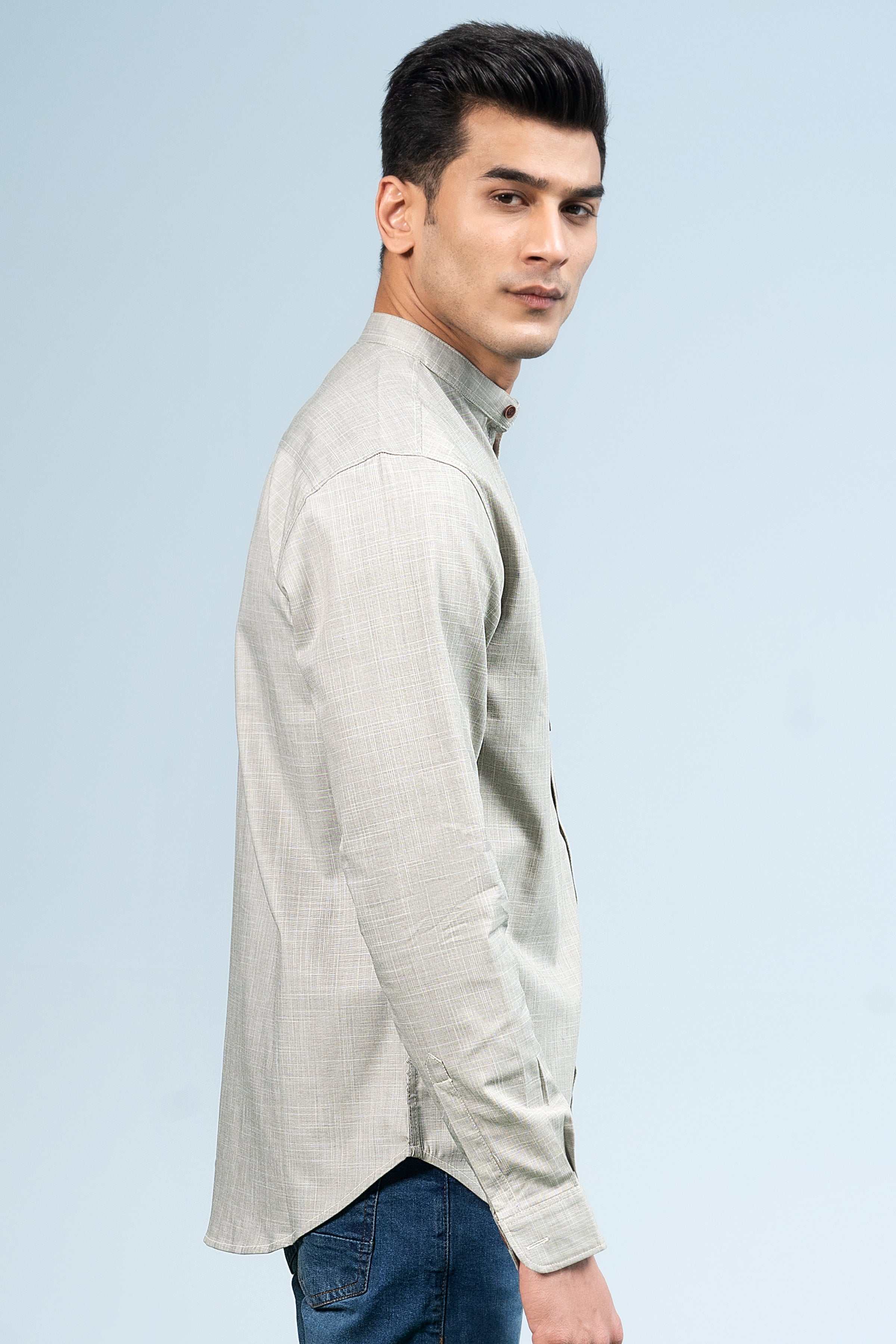 CASUAL SHIRT KHAKI - Image 2