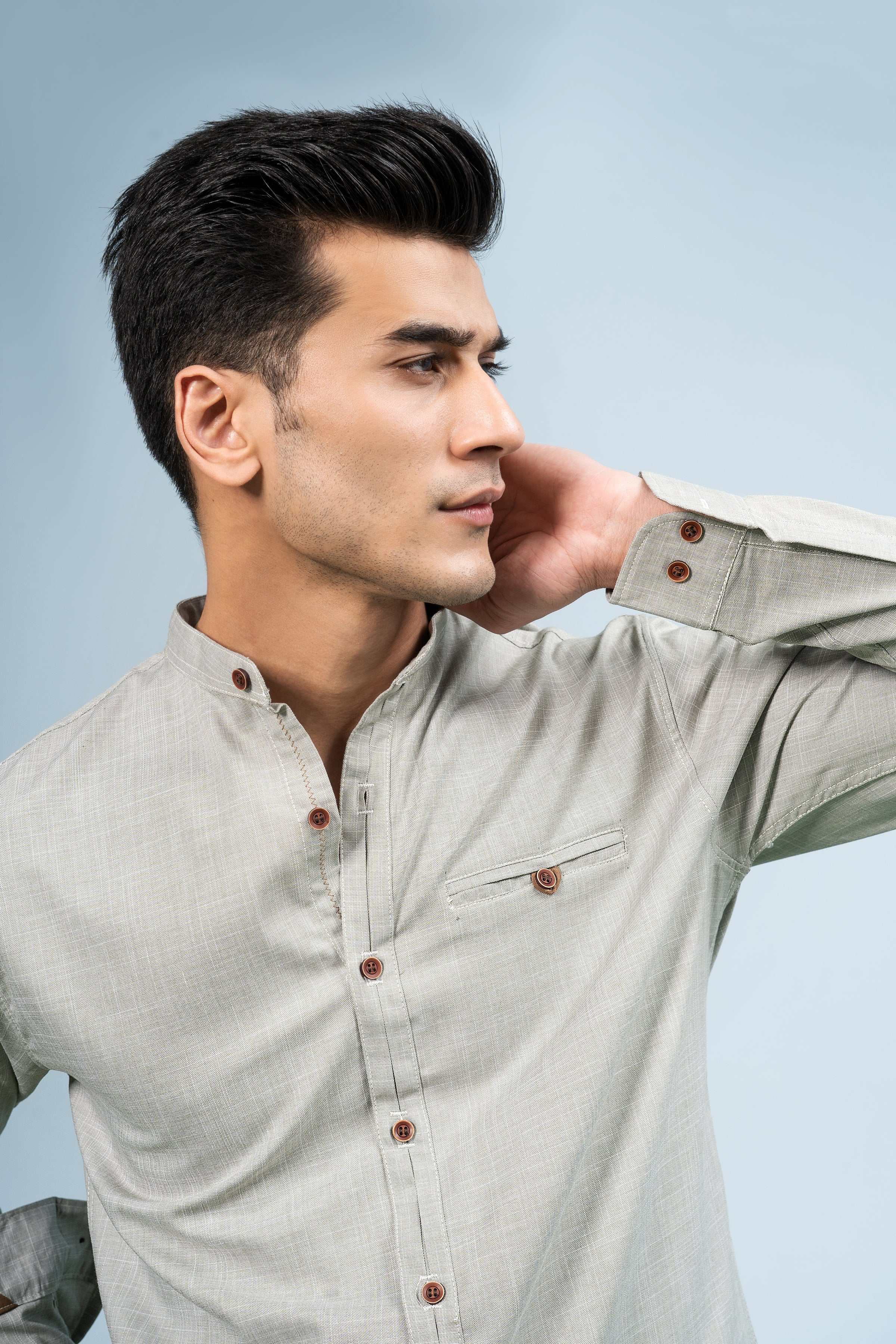CASUAL SHIRT KHAKI - Image 4