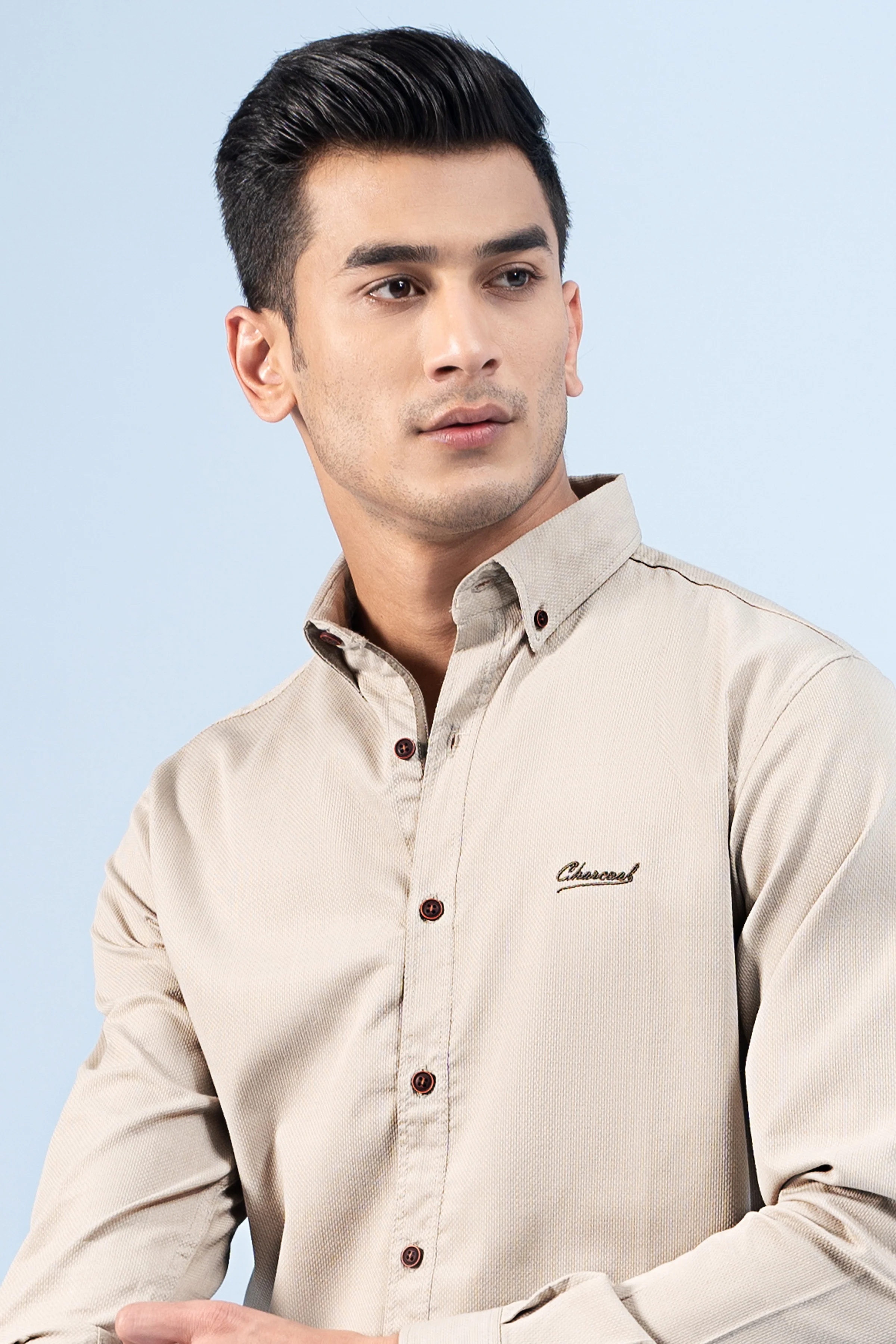 CASUAL SHIRT KHAKI - Image 4