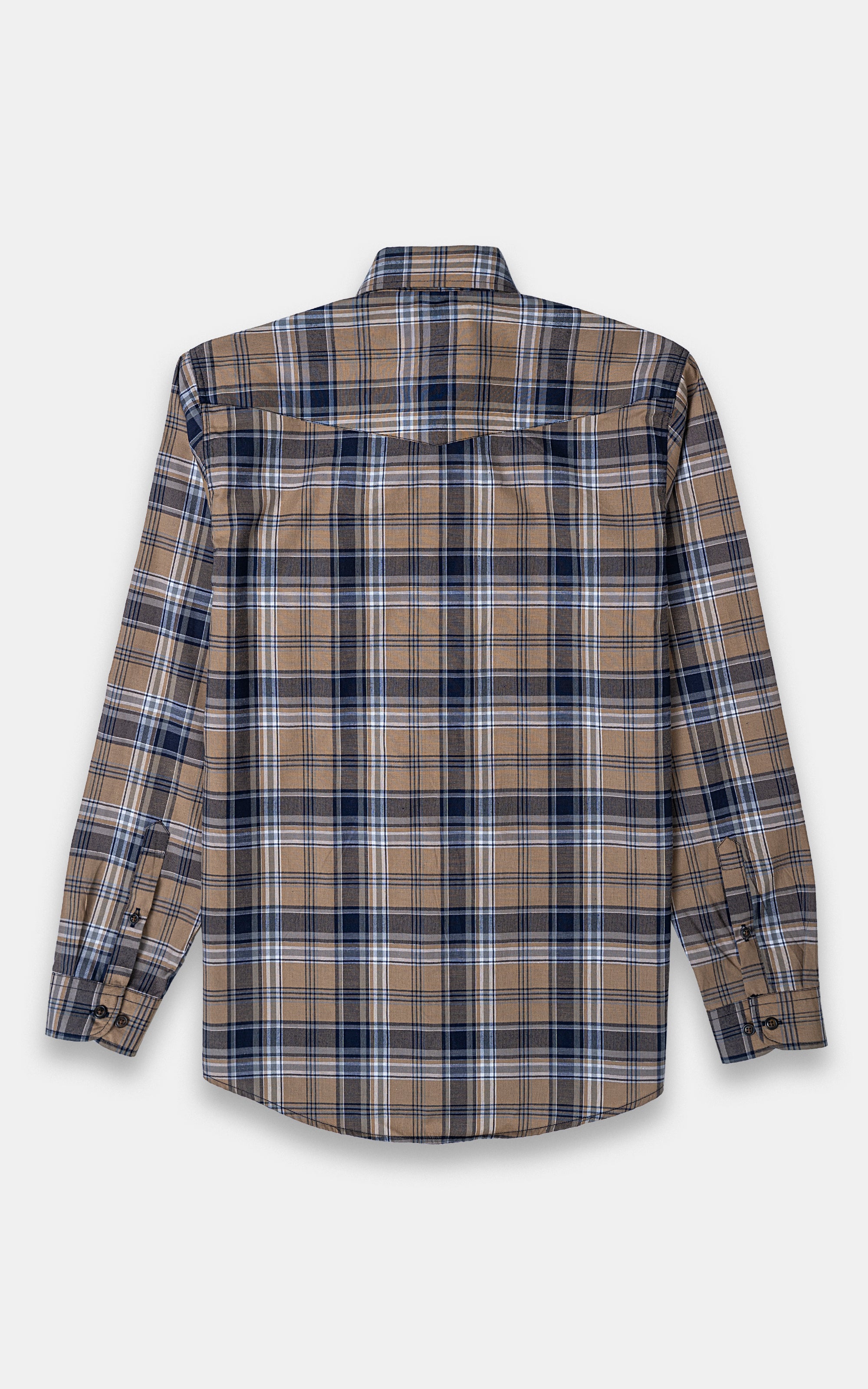 CASUAL SHIRT KHAKI CHECK - Image 4