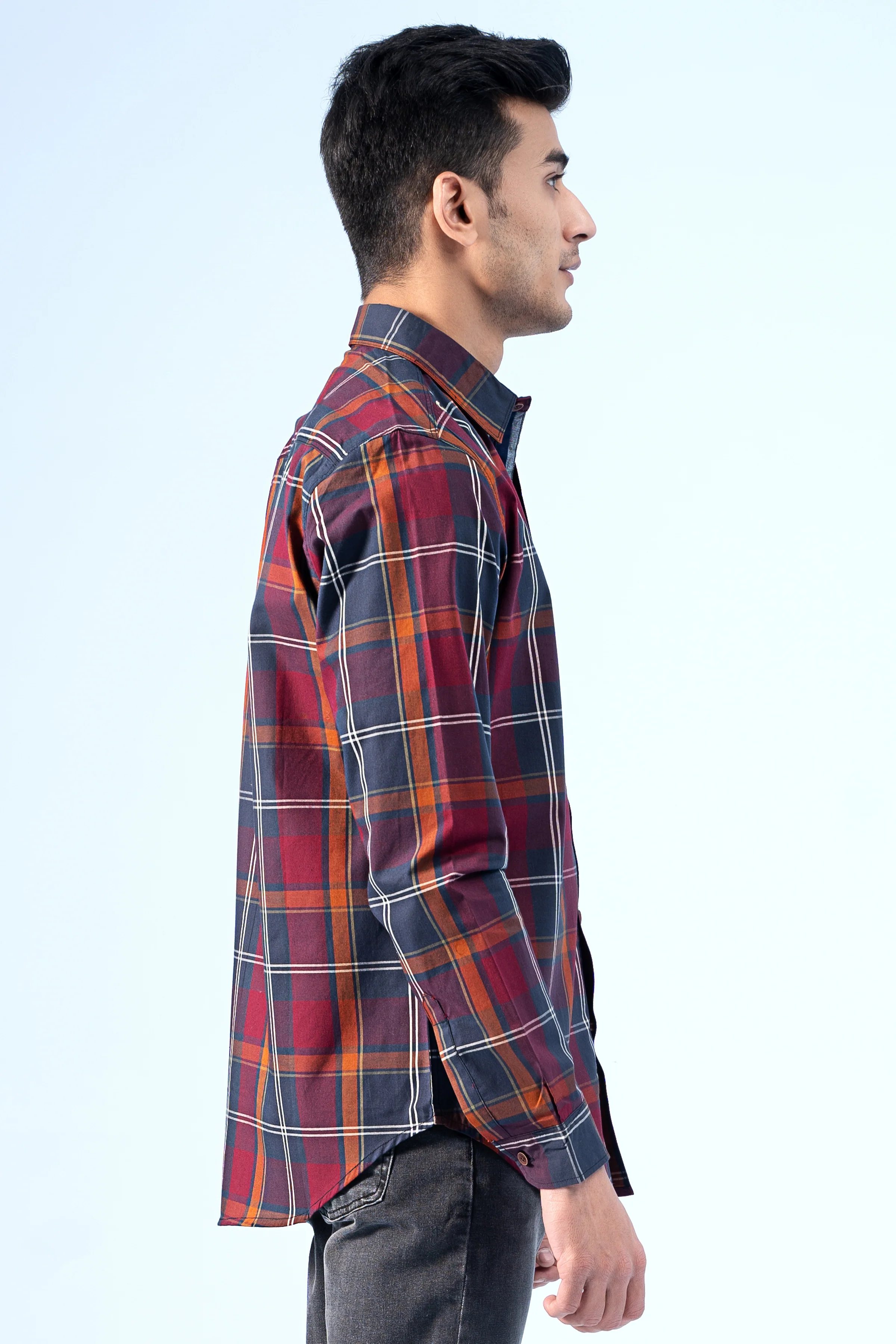 CASUAL SHIRT MAROON - Image 3
