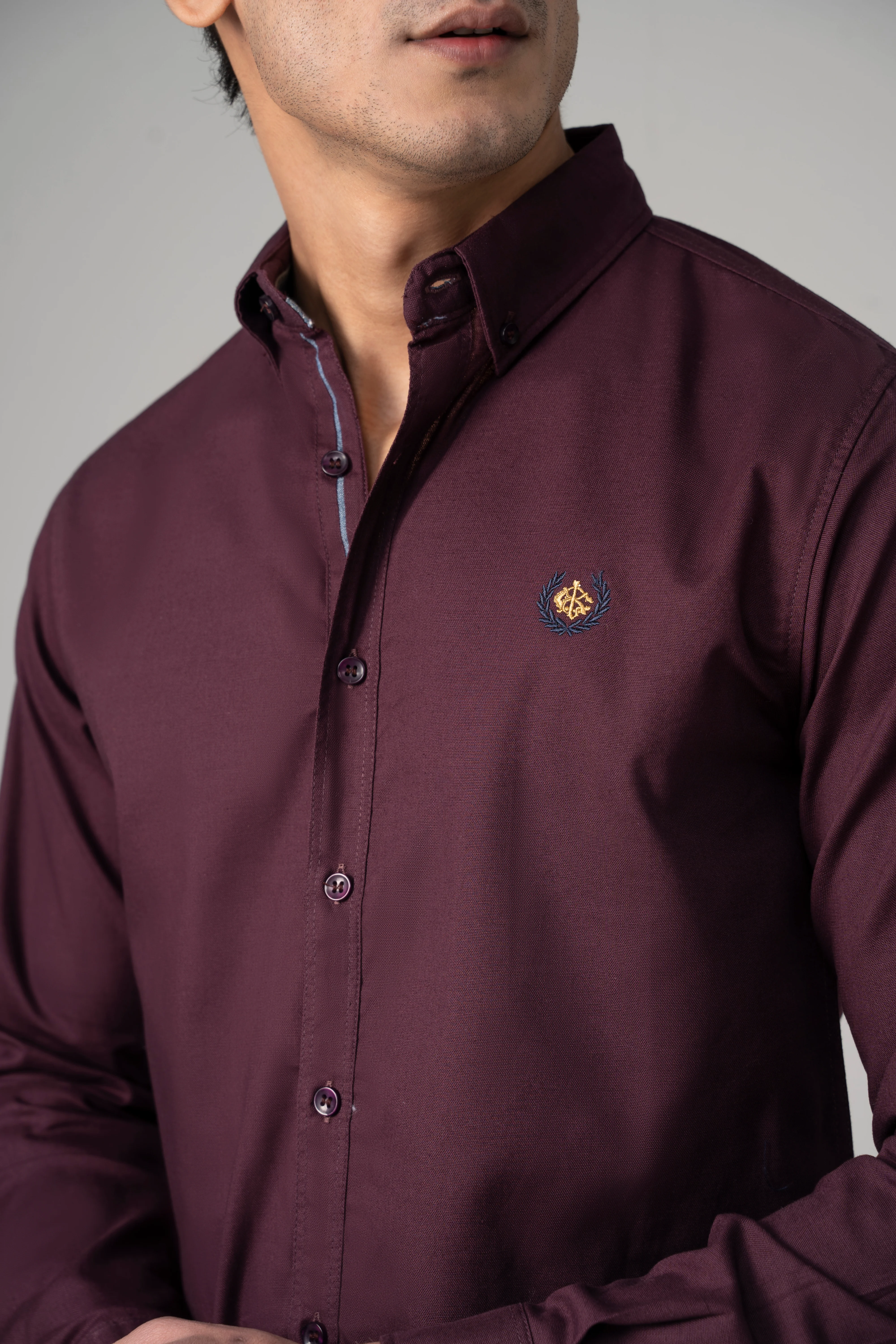 CASUAL SHIRT MAROON - Image 5