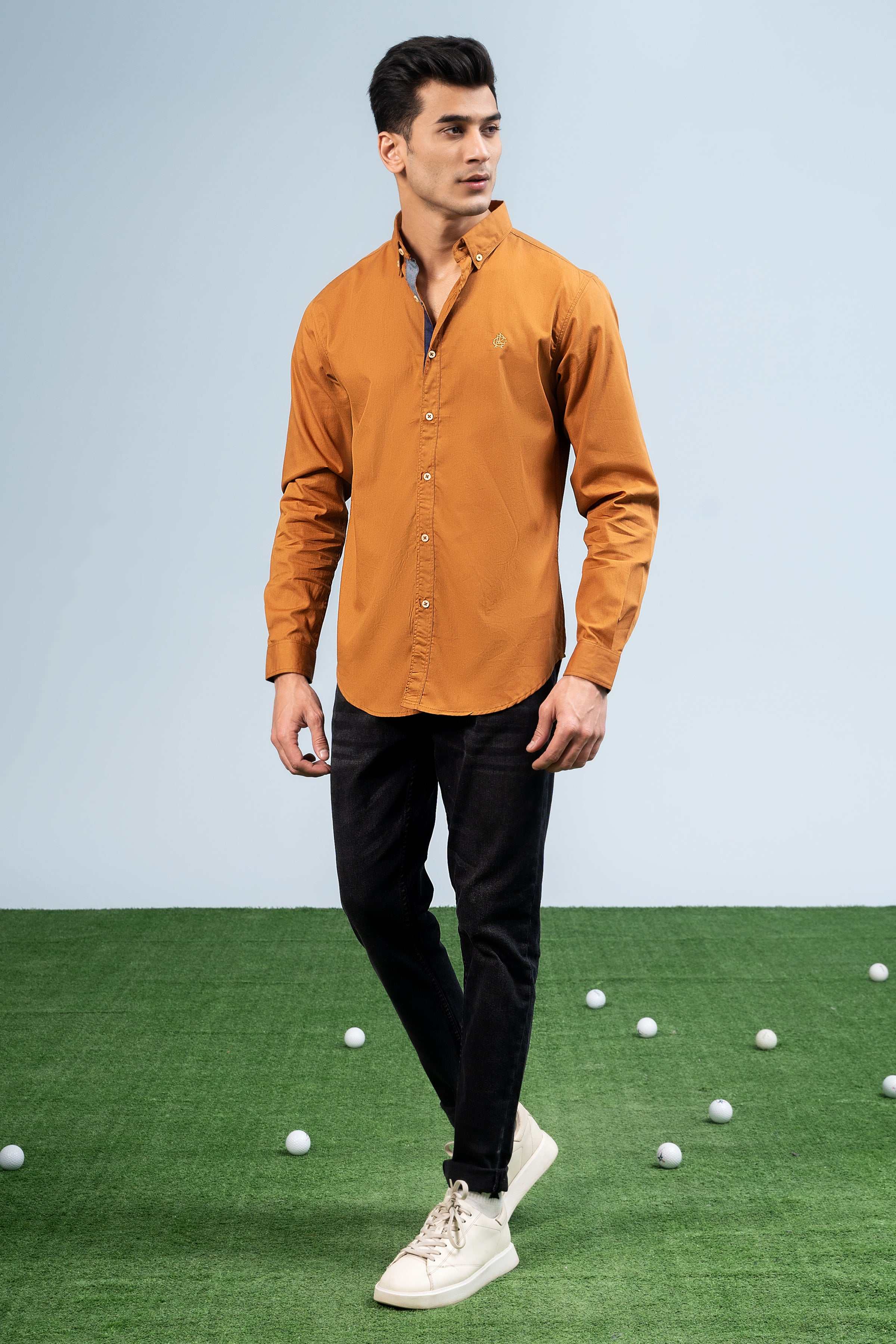 CASUAL SHIRT MUSTARD