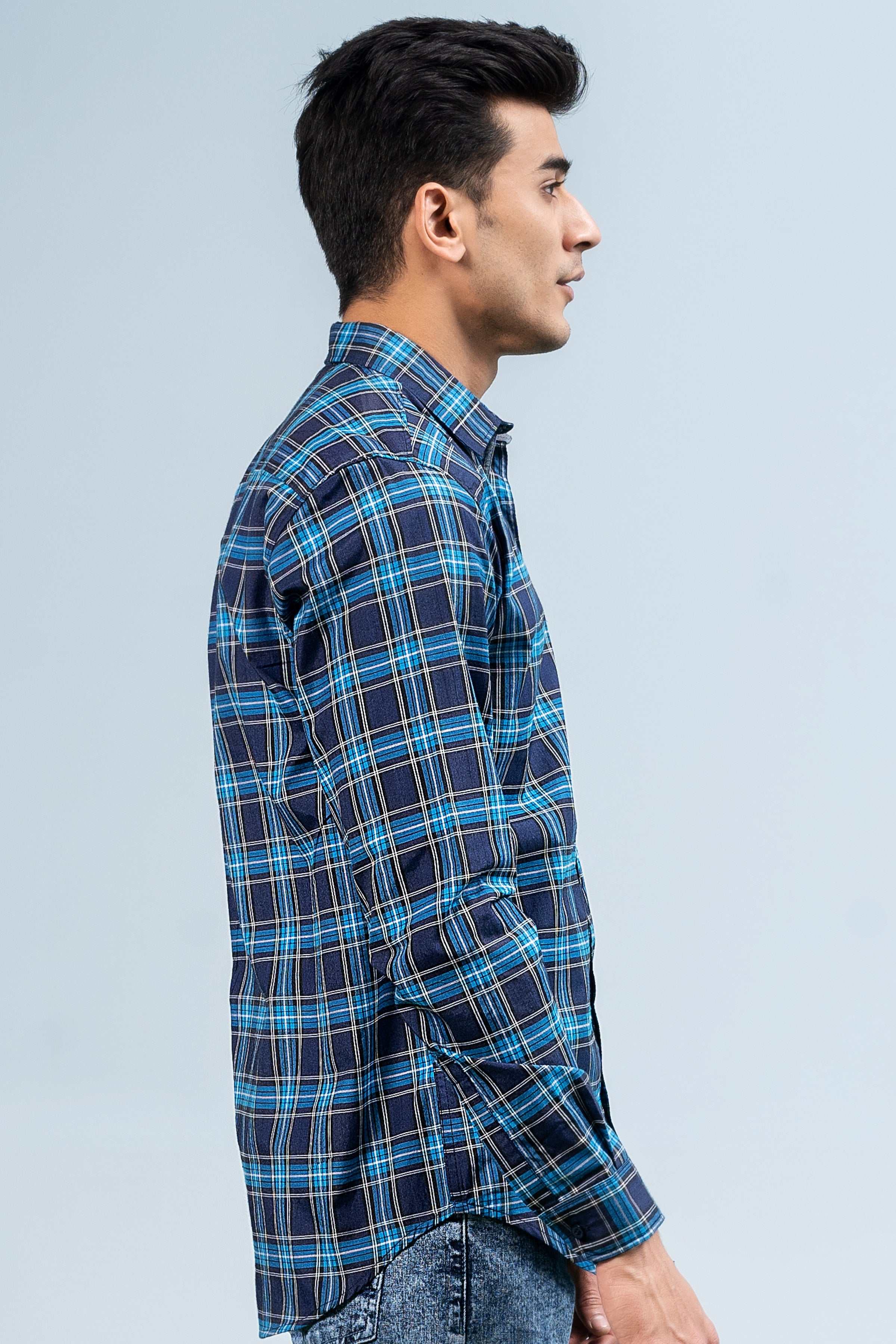 CASUAL SHIRT NAVY BLUE - Image 3