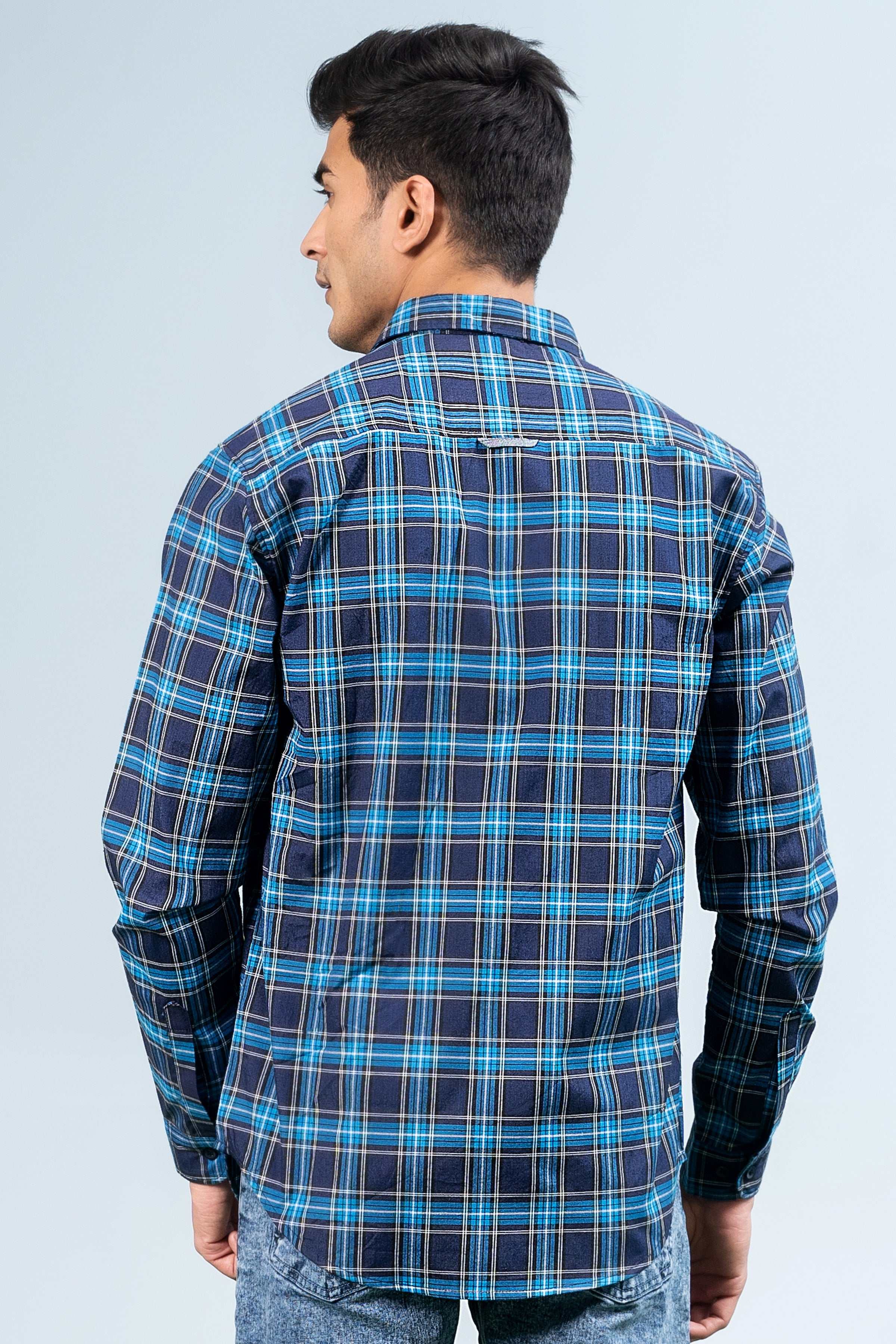CASUAL SHIRT NAVY BLUE - Image 4